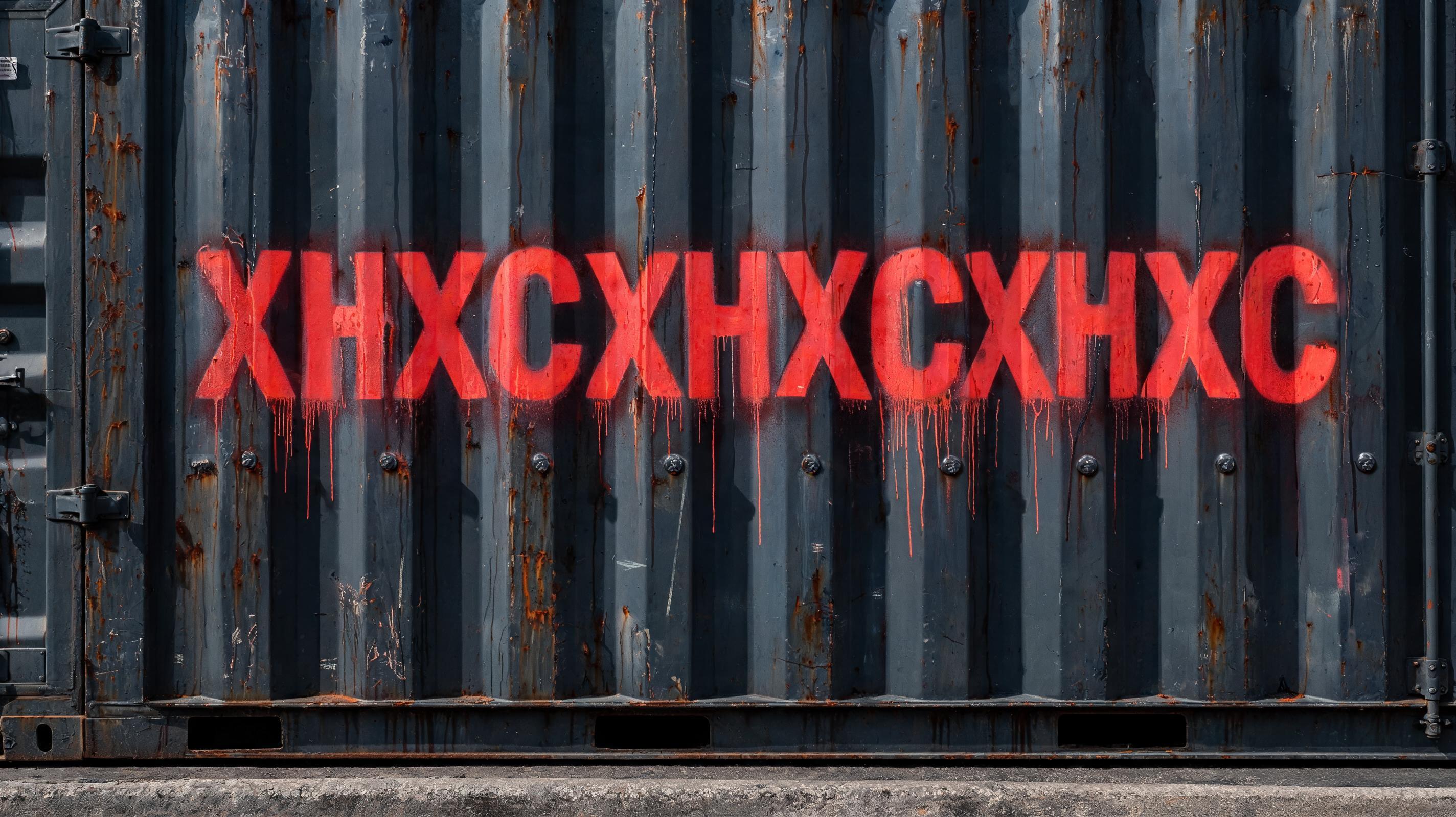 "XHXCXHXCXHXC" — Stencil | AI Text Effect Generator