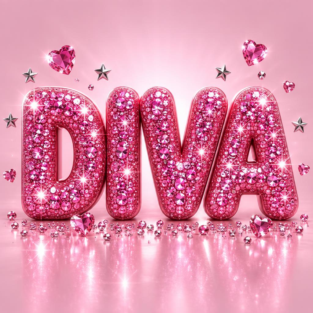 "DIVA" —  | AI Text Effect Generator