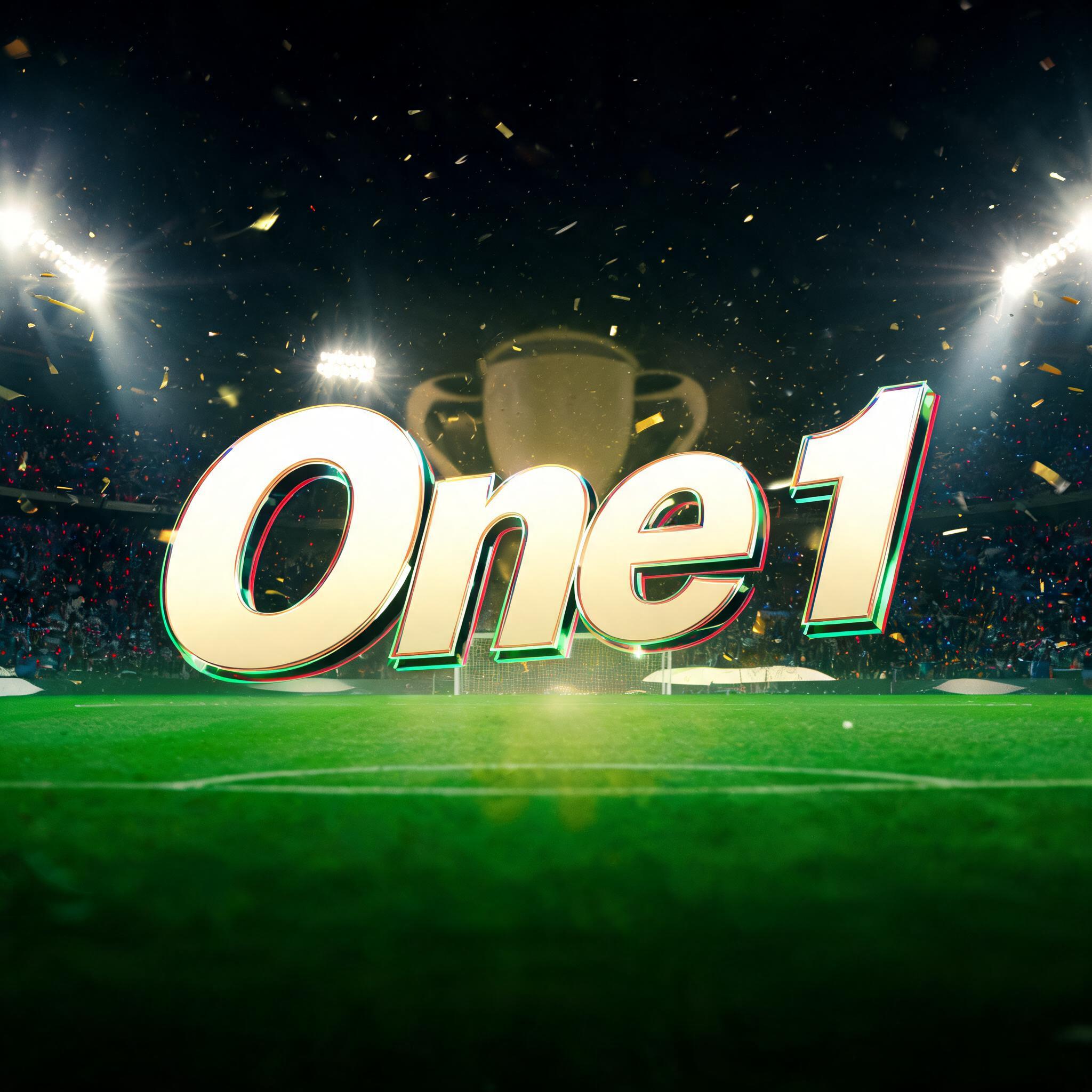 "One 1" — Sports Football | AI Text Effect Generator