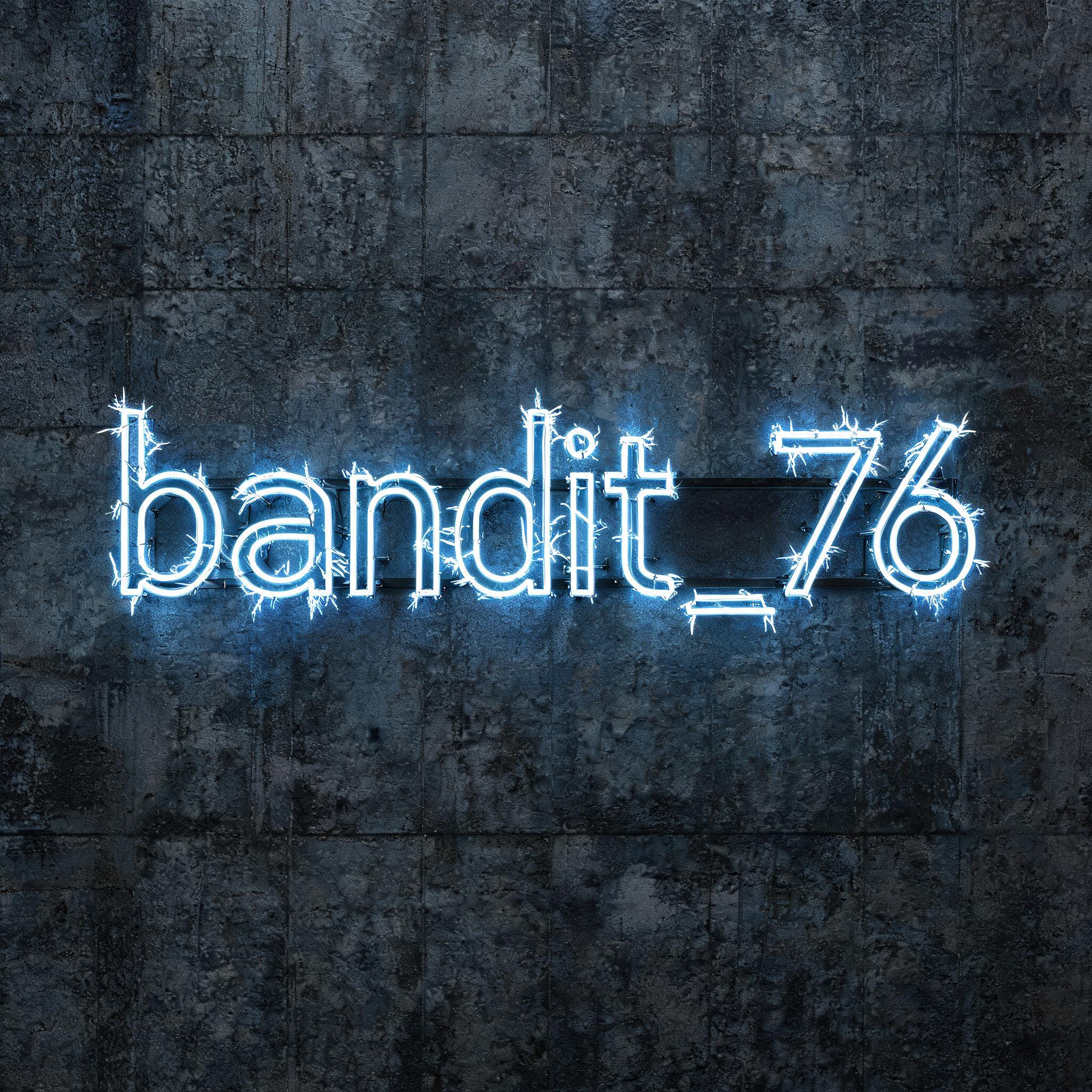 "bandit_76" — Neon Sign | AI Text Effect Generator