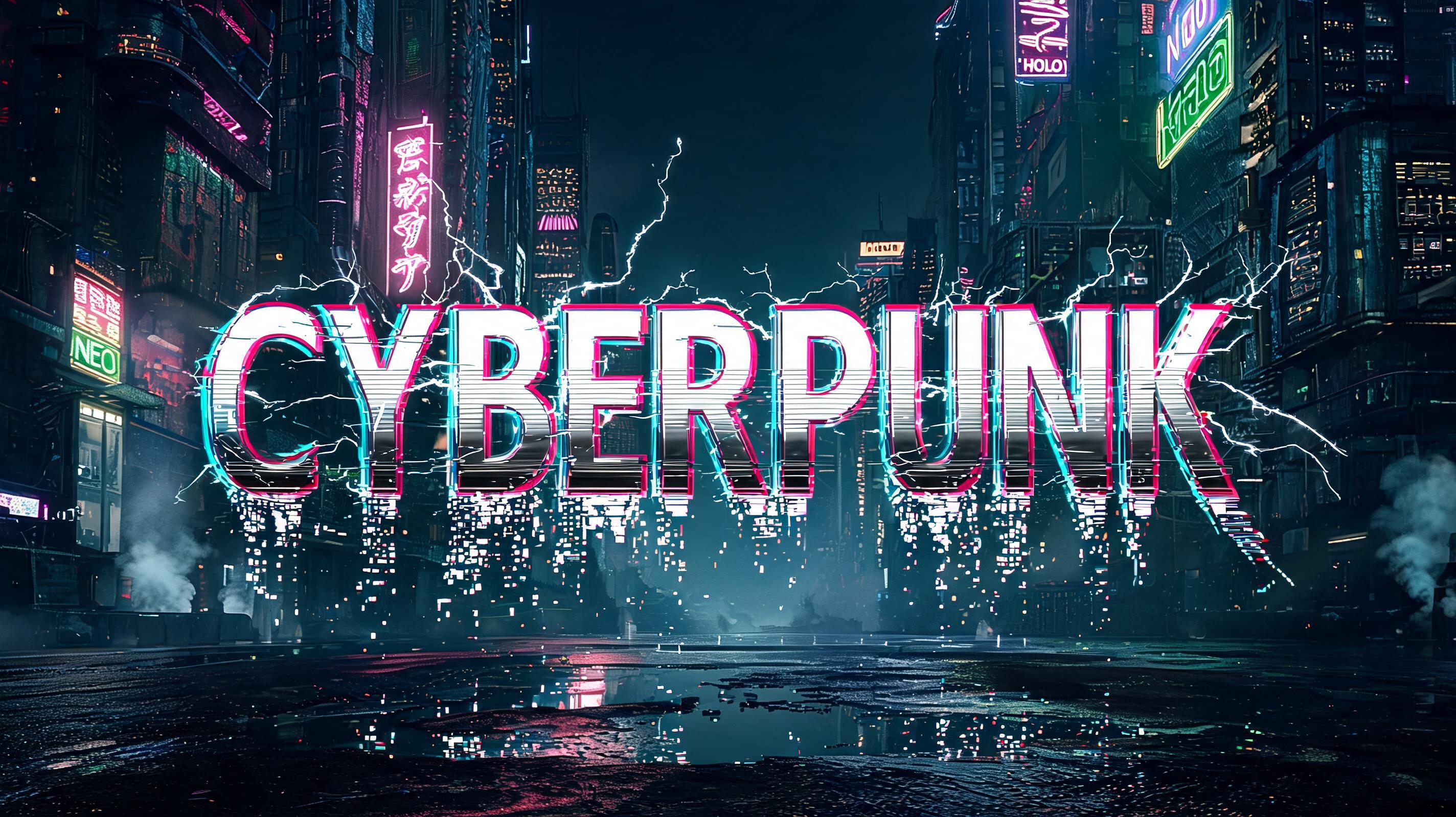 "Cyberpunk" — Cyberpunk | AI Text Effect Generator