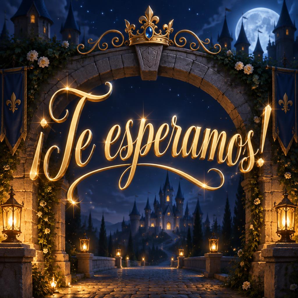 "¡Te esperamos!" — Fairy Tale | AI Text Effect Generator
