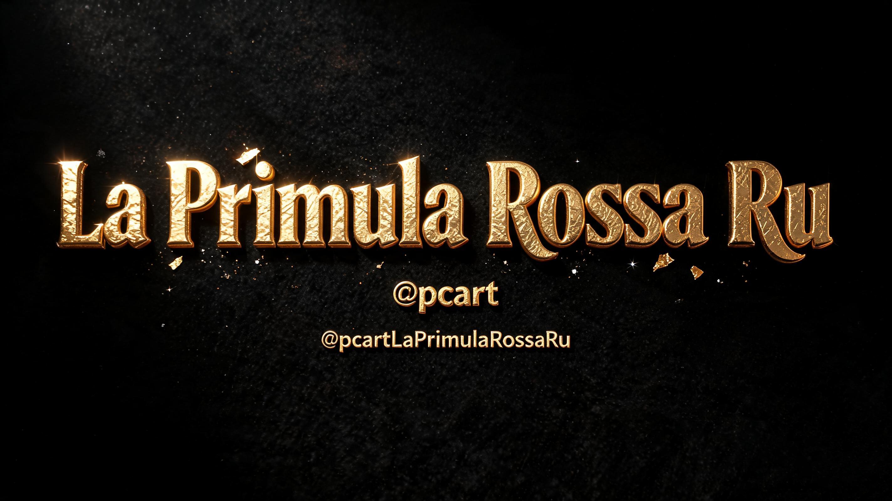 "La Primula Rossa Ru
©pcart
©pcartLaPrimulaRossaRu" — Luxury Gold | AI Text Effect Generator