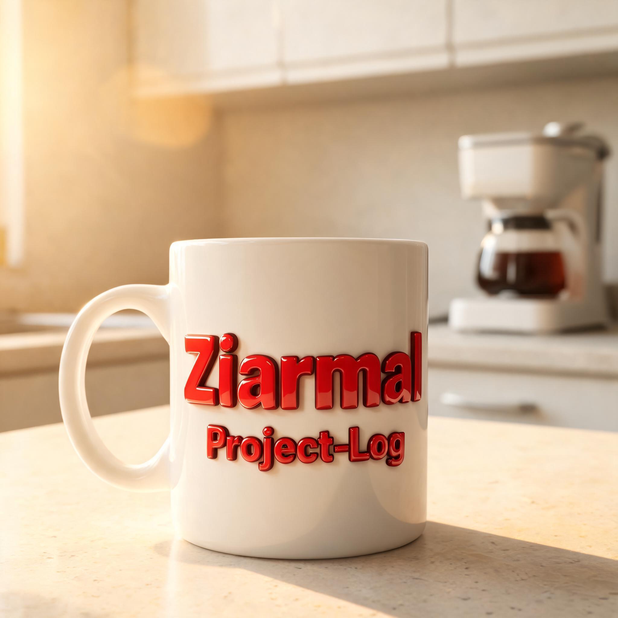 "Ziarmal Project-Log" — 3d Bold | AI Text Effect Generator