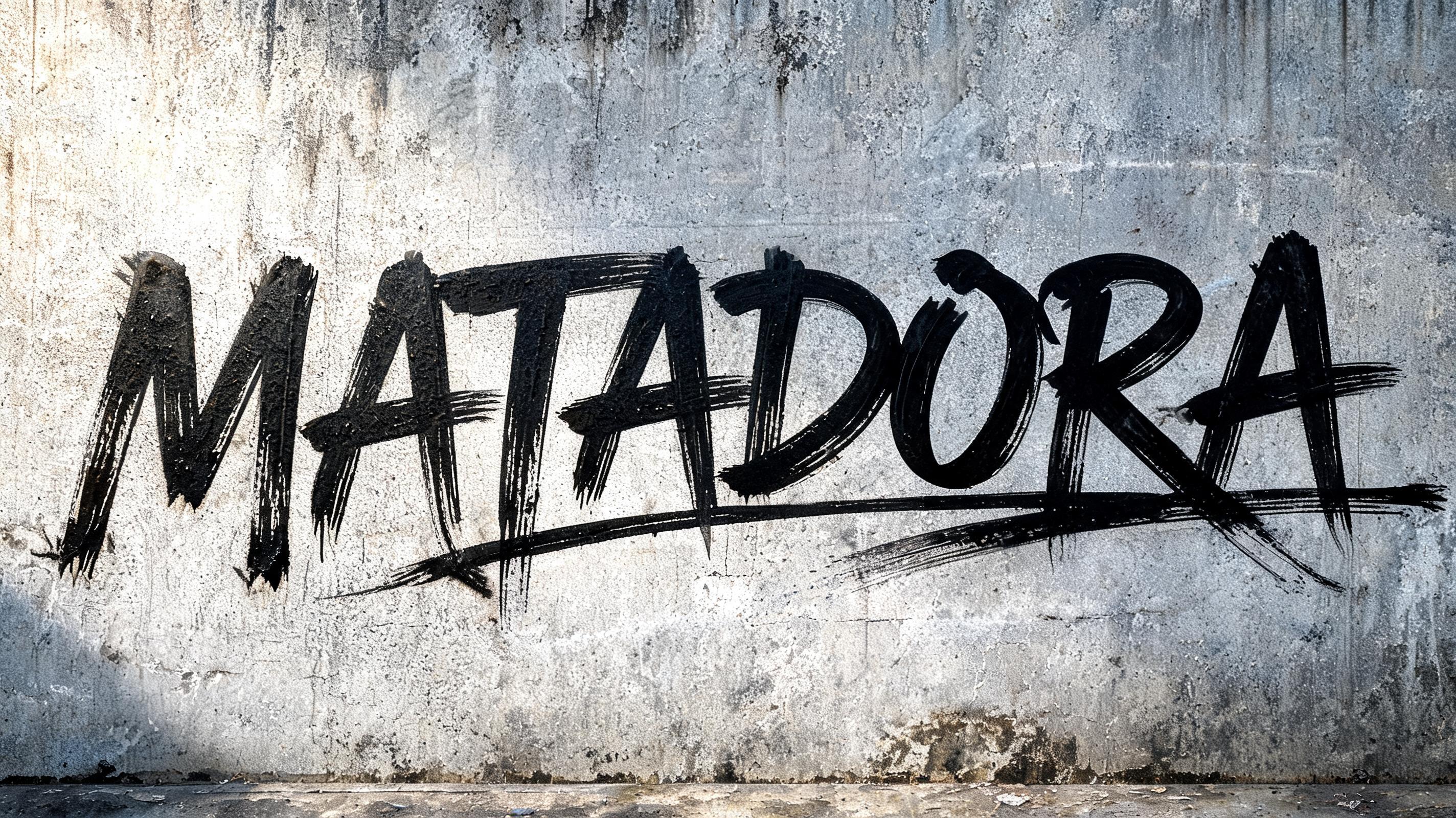 "MATADORA" — Brush Stroke | AI Text Effect Generator