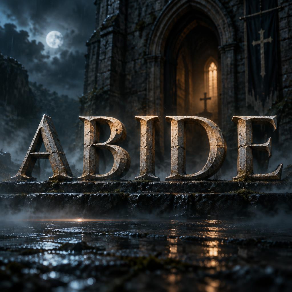 "ABIDE" — Cinematic | AI Text Effect Generator