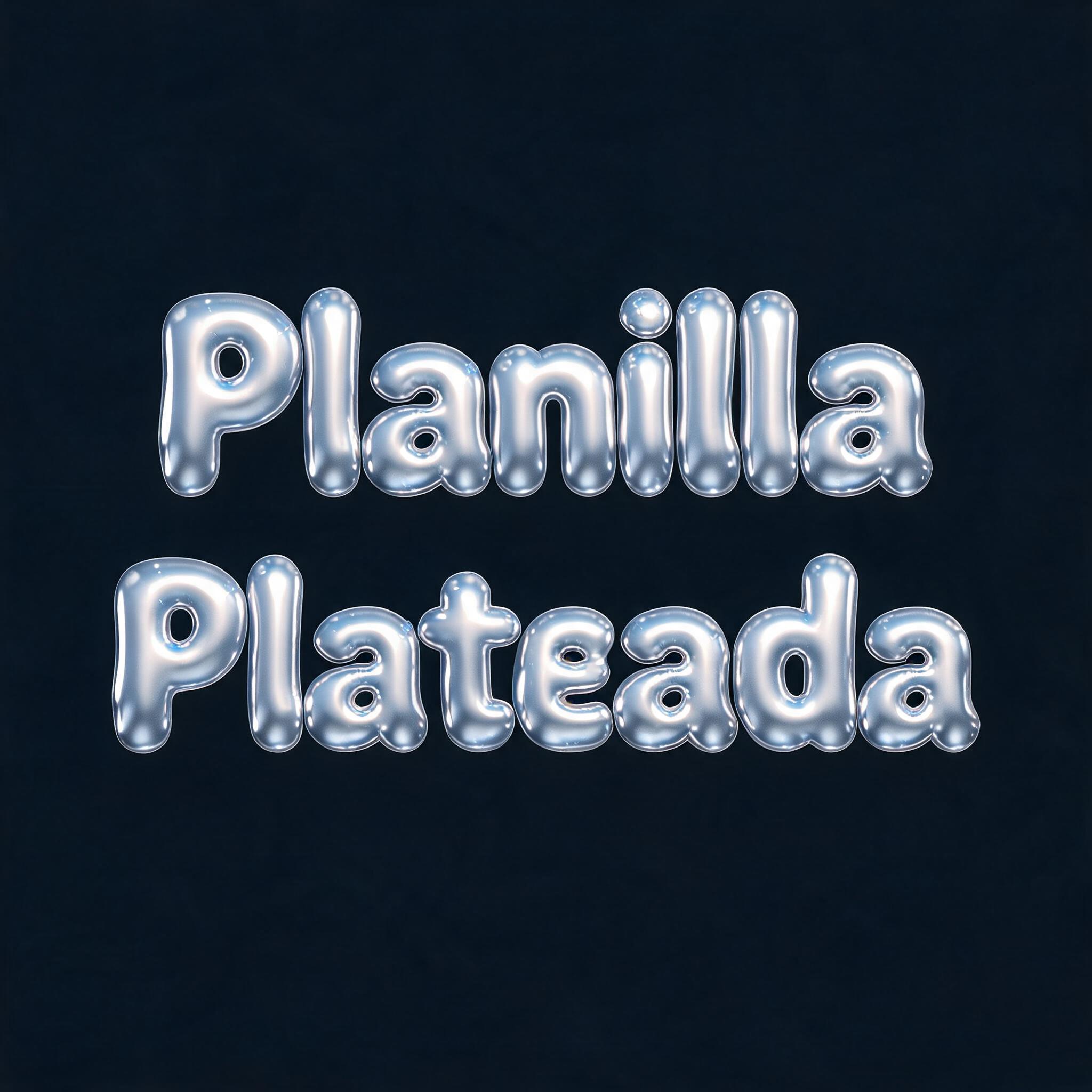 "Planilla Plateada" — Chrome Metal 3d | AI Text Effect Generator