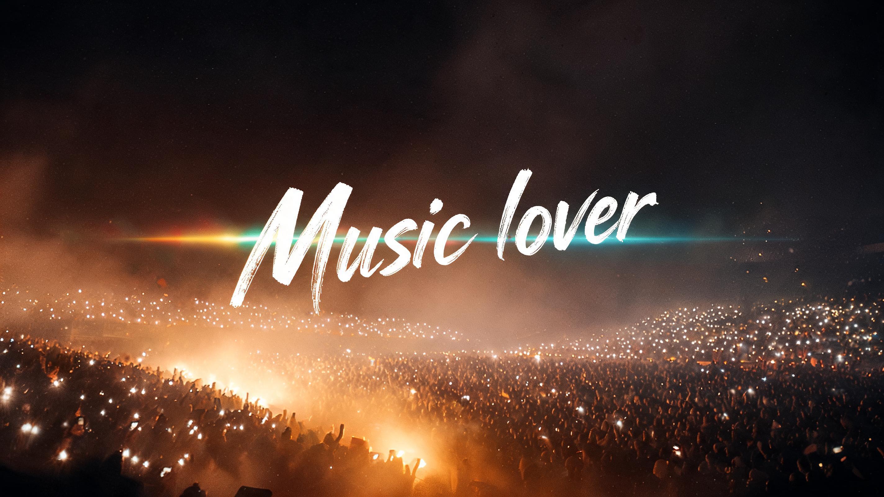 "Music lover" — Cinematic Netflix | AI Text Effect Generator