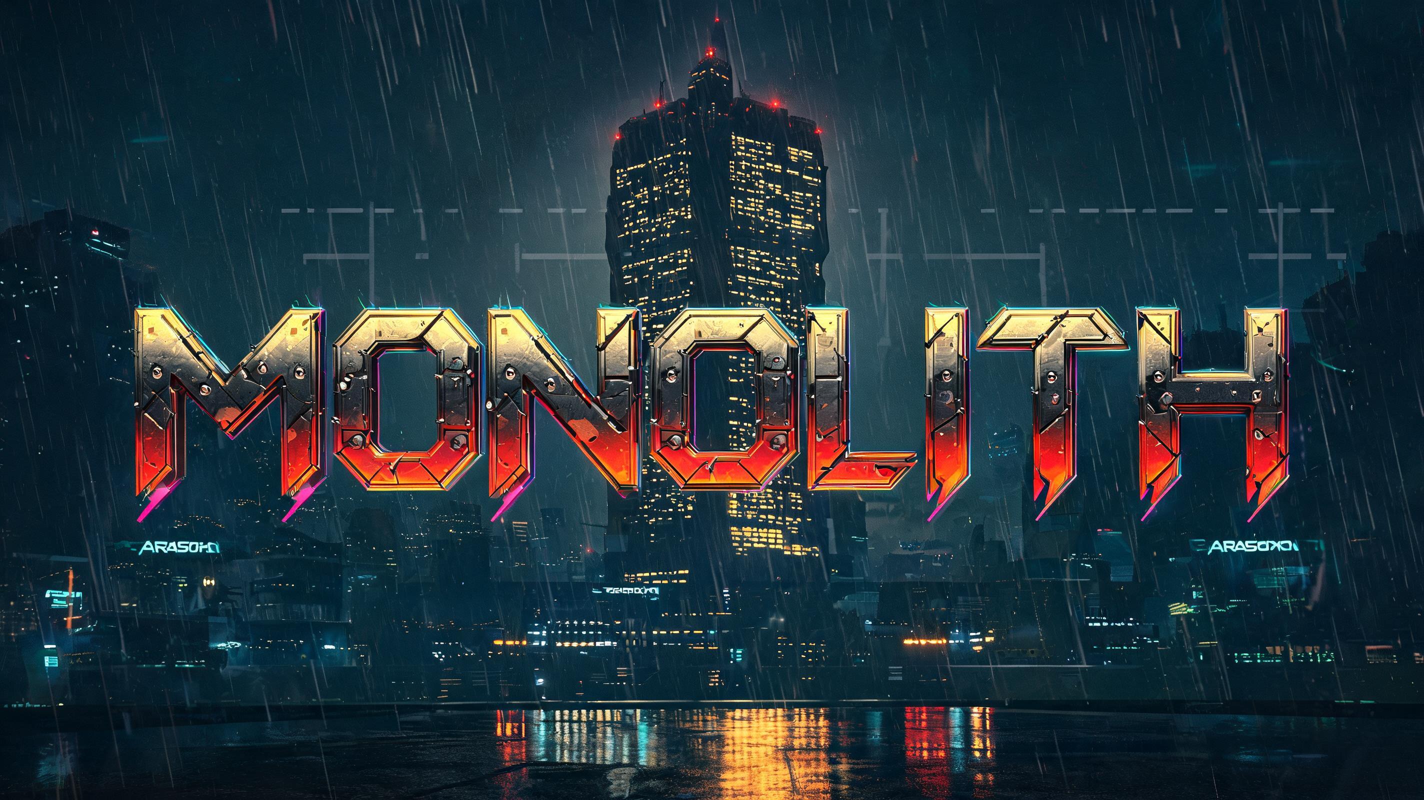 "MONOLITH" — Cyberpunk 2077 | AI Text Effect Generator