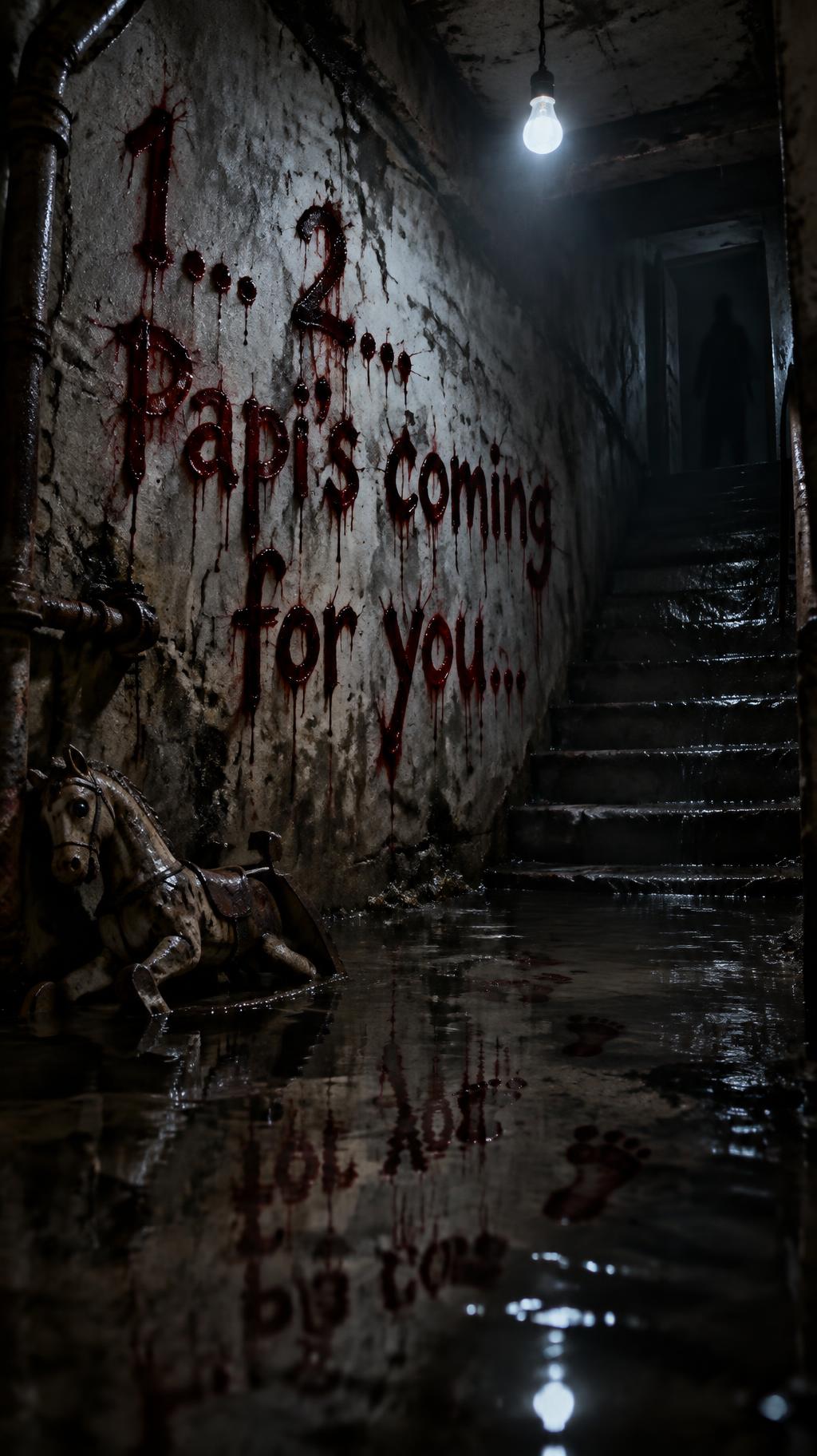 "1... 2...
Papi's coming
for you..." — Cinematic Horror | AI Text Effect Generator