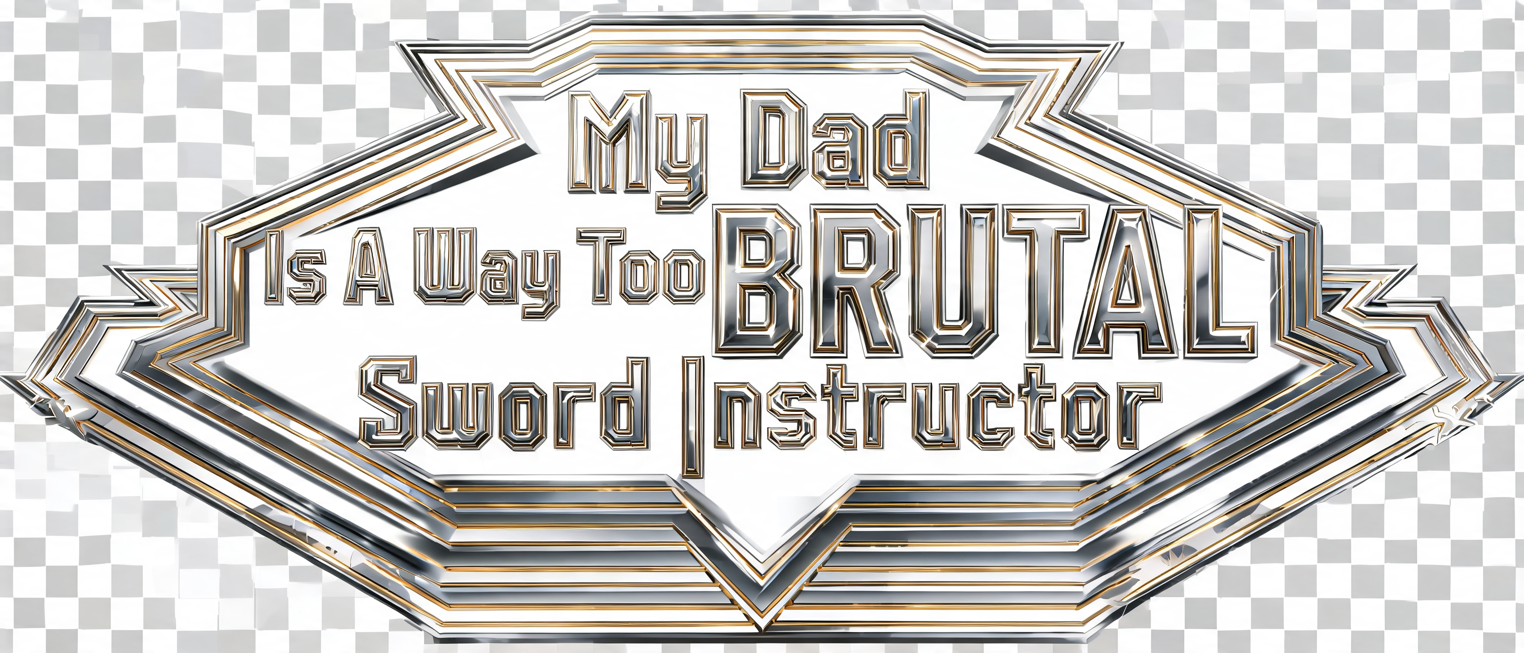 "My Dad Is A Way Too BRUTAL Sword Instructor" — Cinematic Blockbuster | AI Text Effect Generator