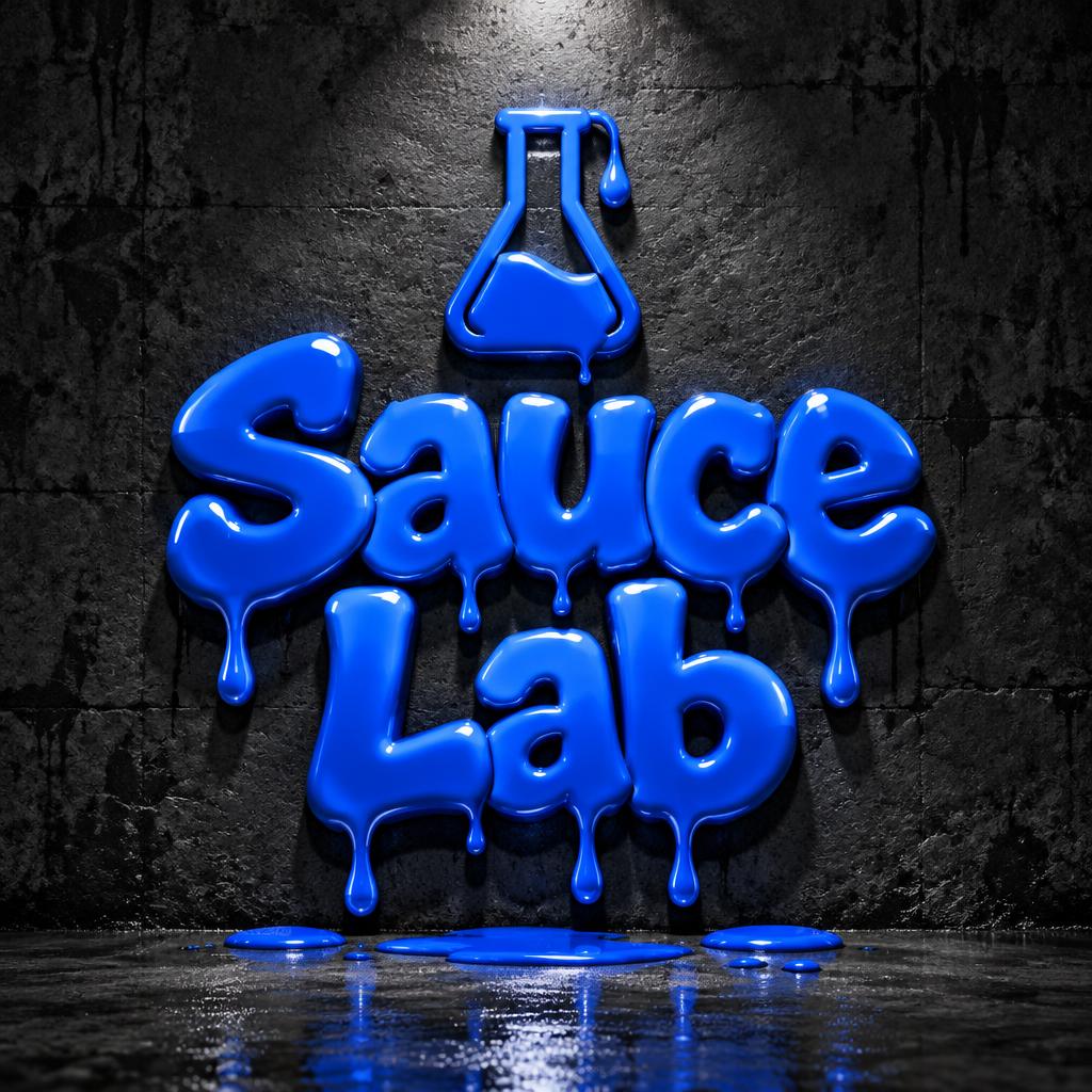 "Sauce Lab" — Drip Font | AI Text Effect Generator