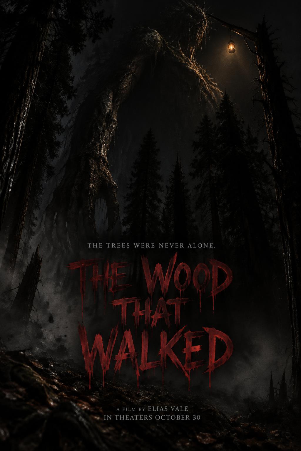 THE WOOD THAT WALKED
THE TREES WERE NEVER ALONE.
A FILM BY ELIAS VALE
IN THEATERS OCTOBER 30