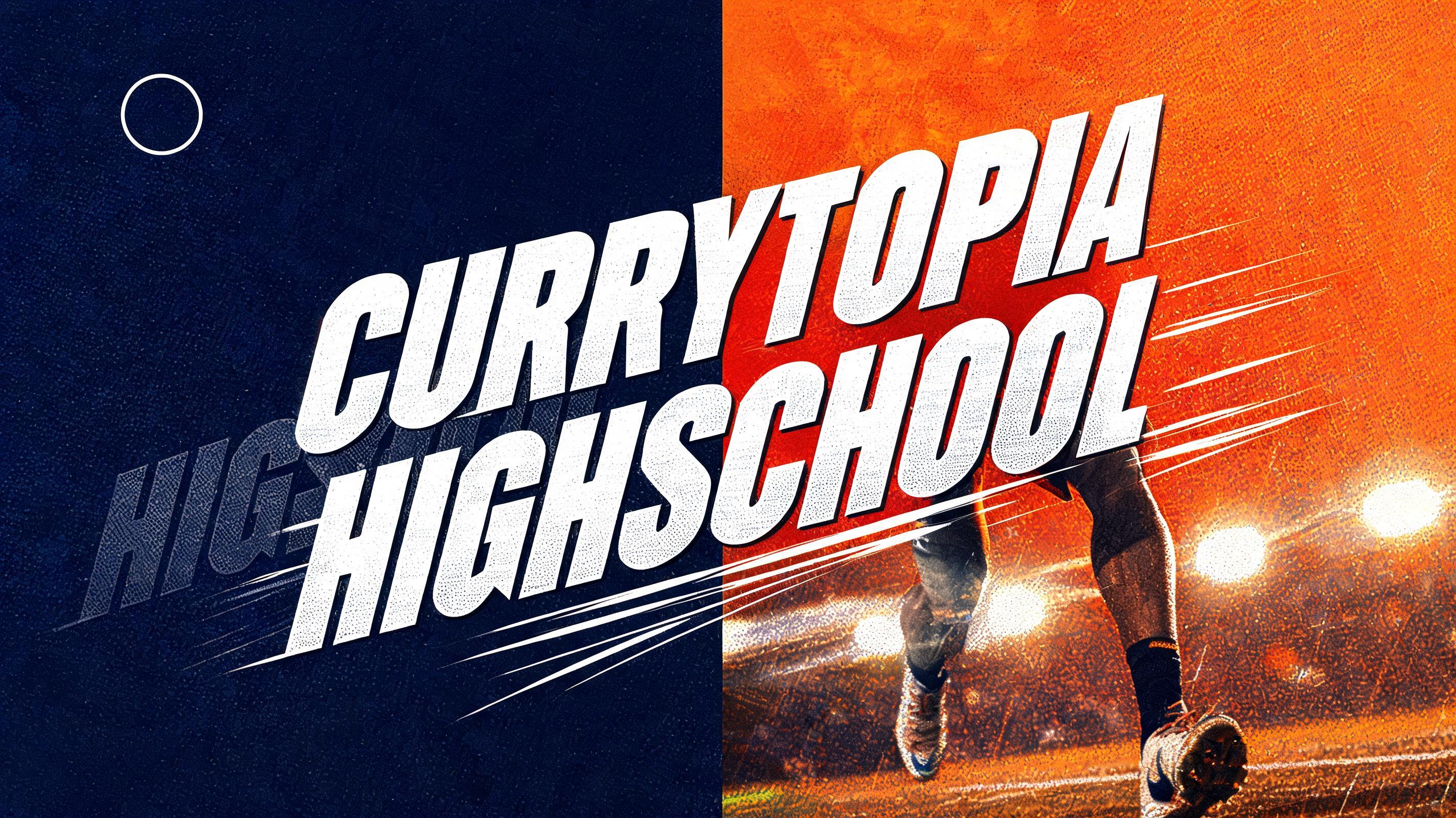 "Currytopia Highschool" — Sports | AI Text Effect Generator