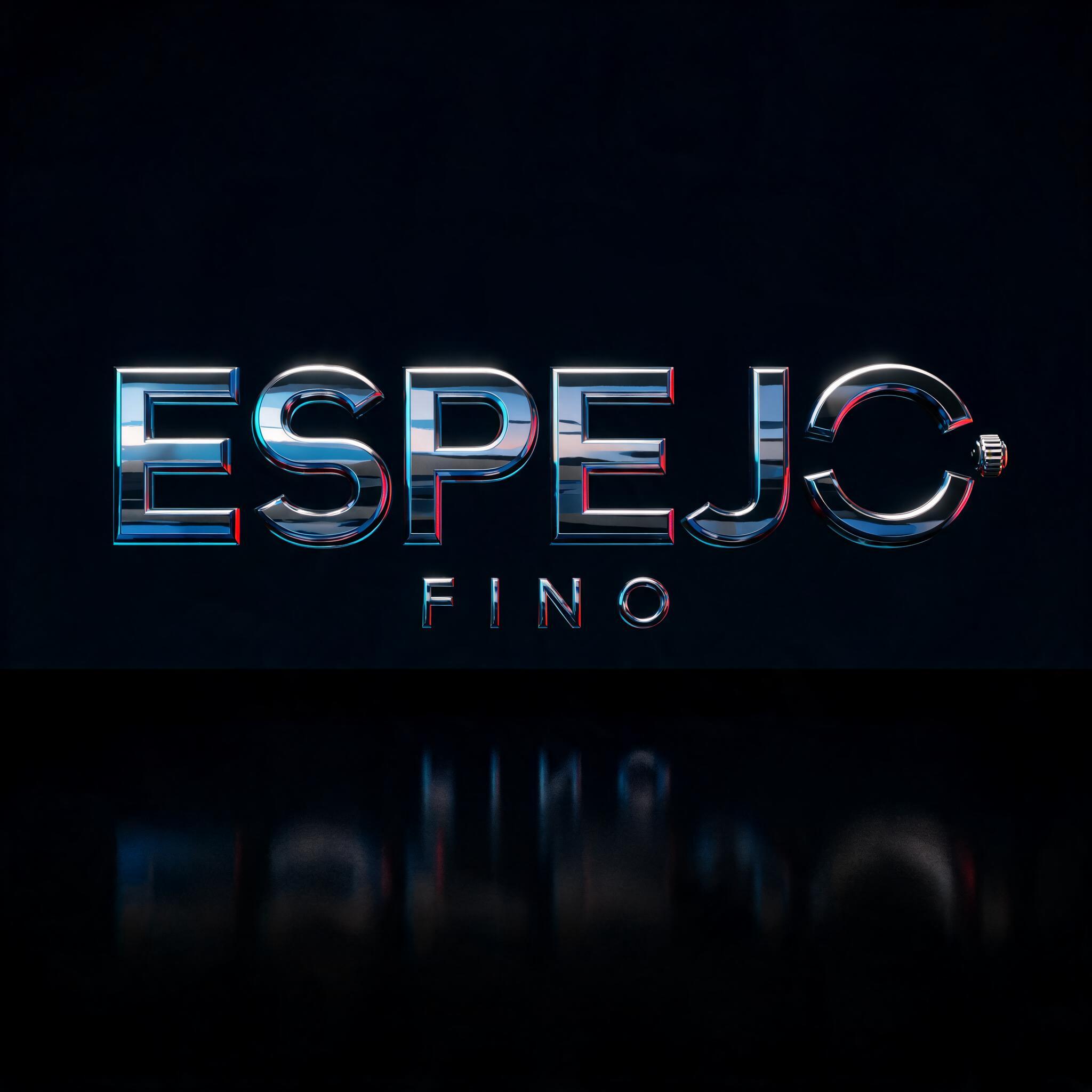 "ESPEJO
FINO" — Cyberpunk Chrome text effect