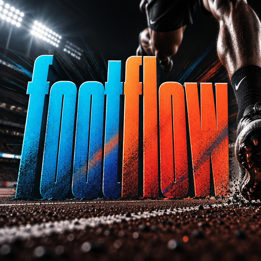 "footflow" — Sports | AI Text Effect Generator