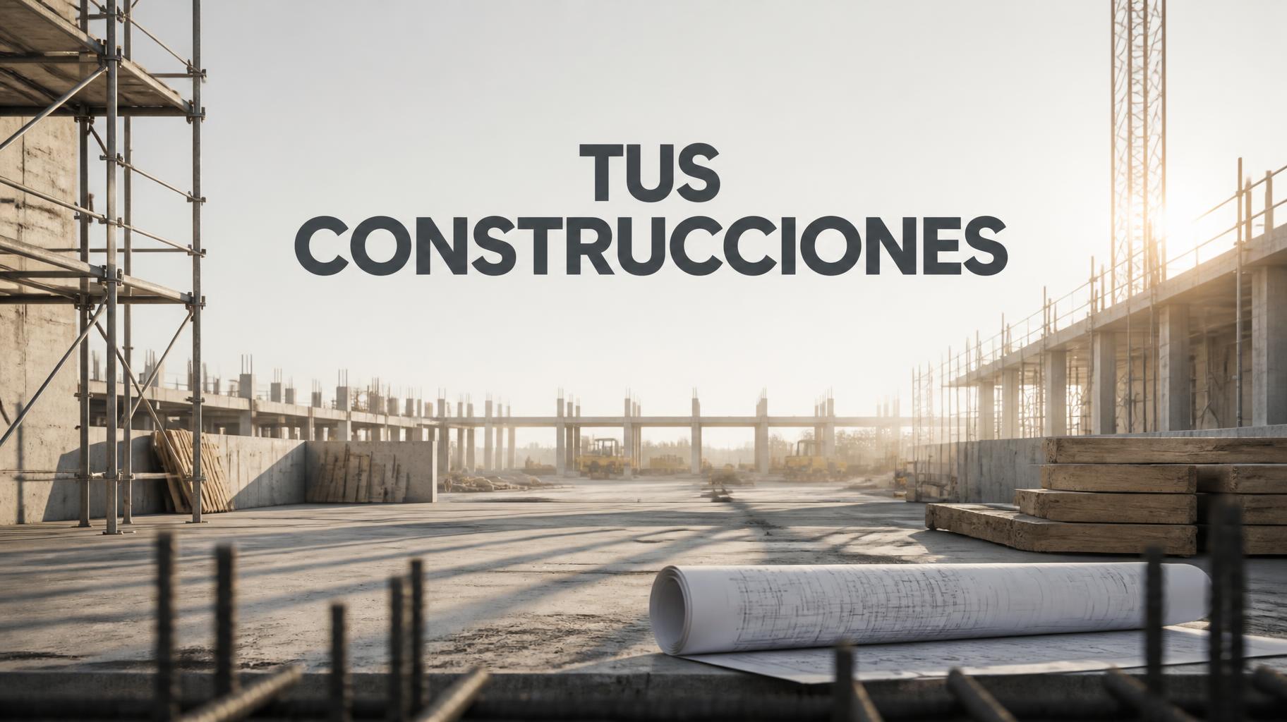 "TUS CONSTRUCCIONES" —  | AI Text Effect Generator