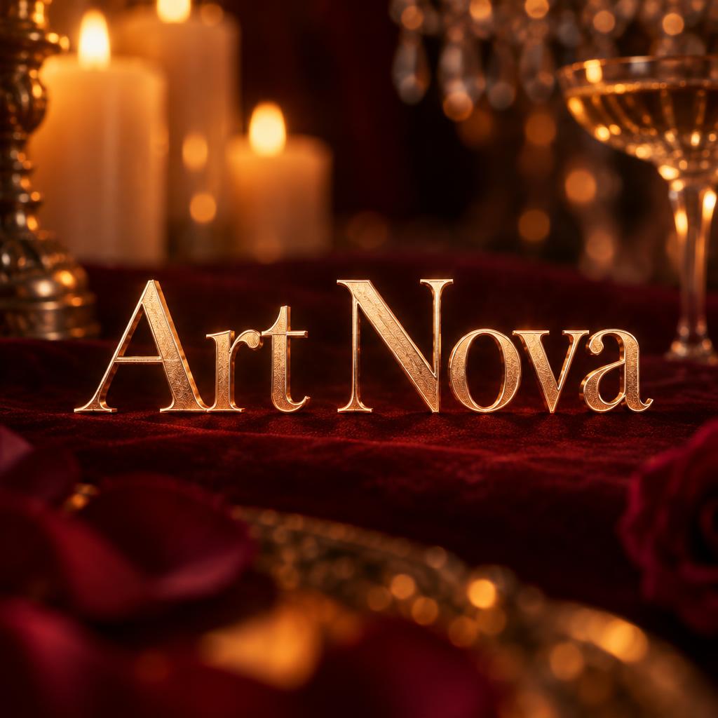 "Art Nova" — Anniversary | AI Text Effect Generator