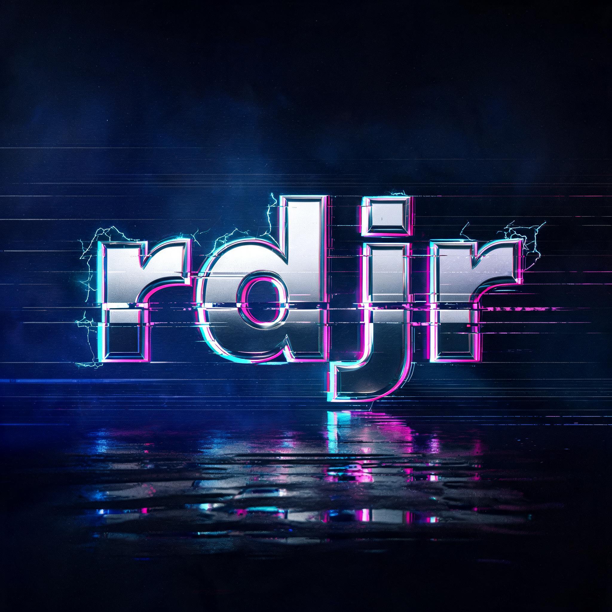 "rdjr" — Cyberpunk | AI Text Effect Generator