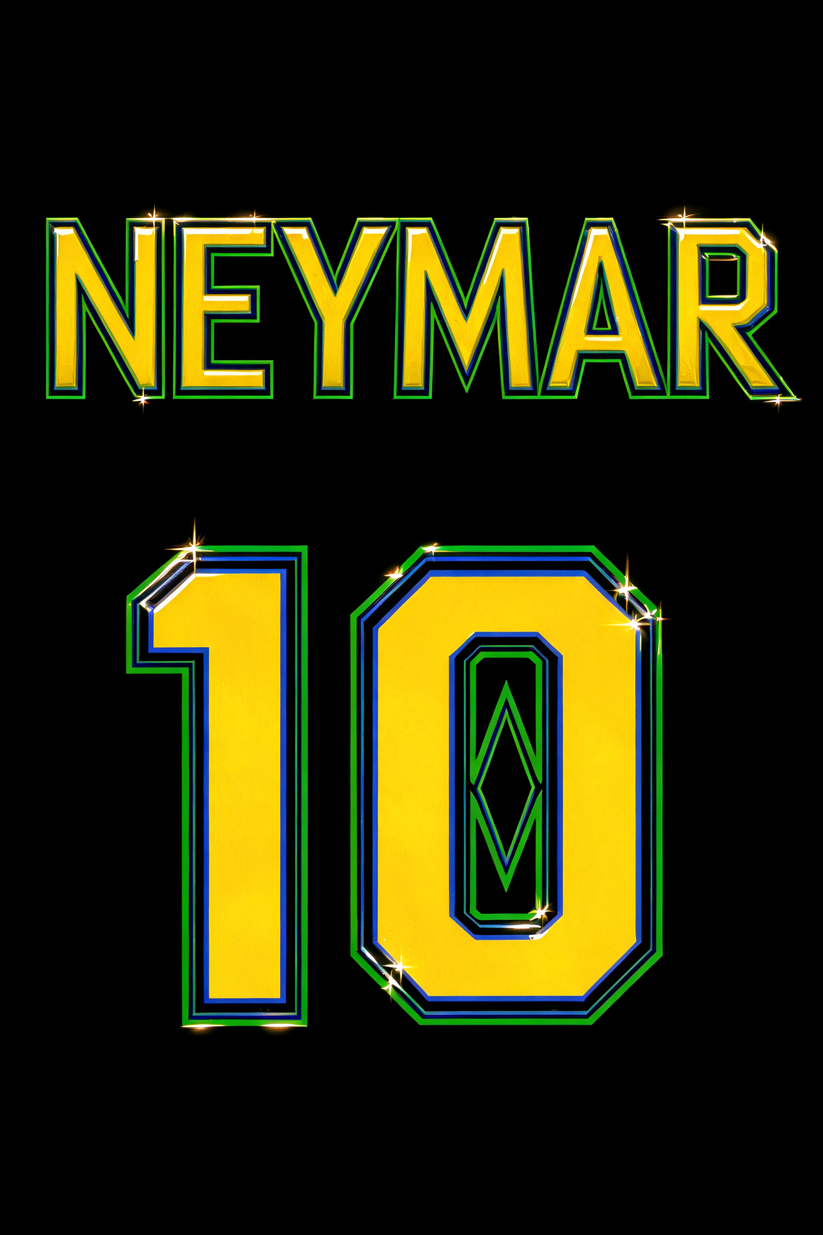 "NEYMAR
10" — Sports Football | AI Text Effect Generator