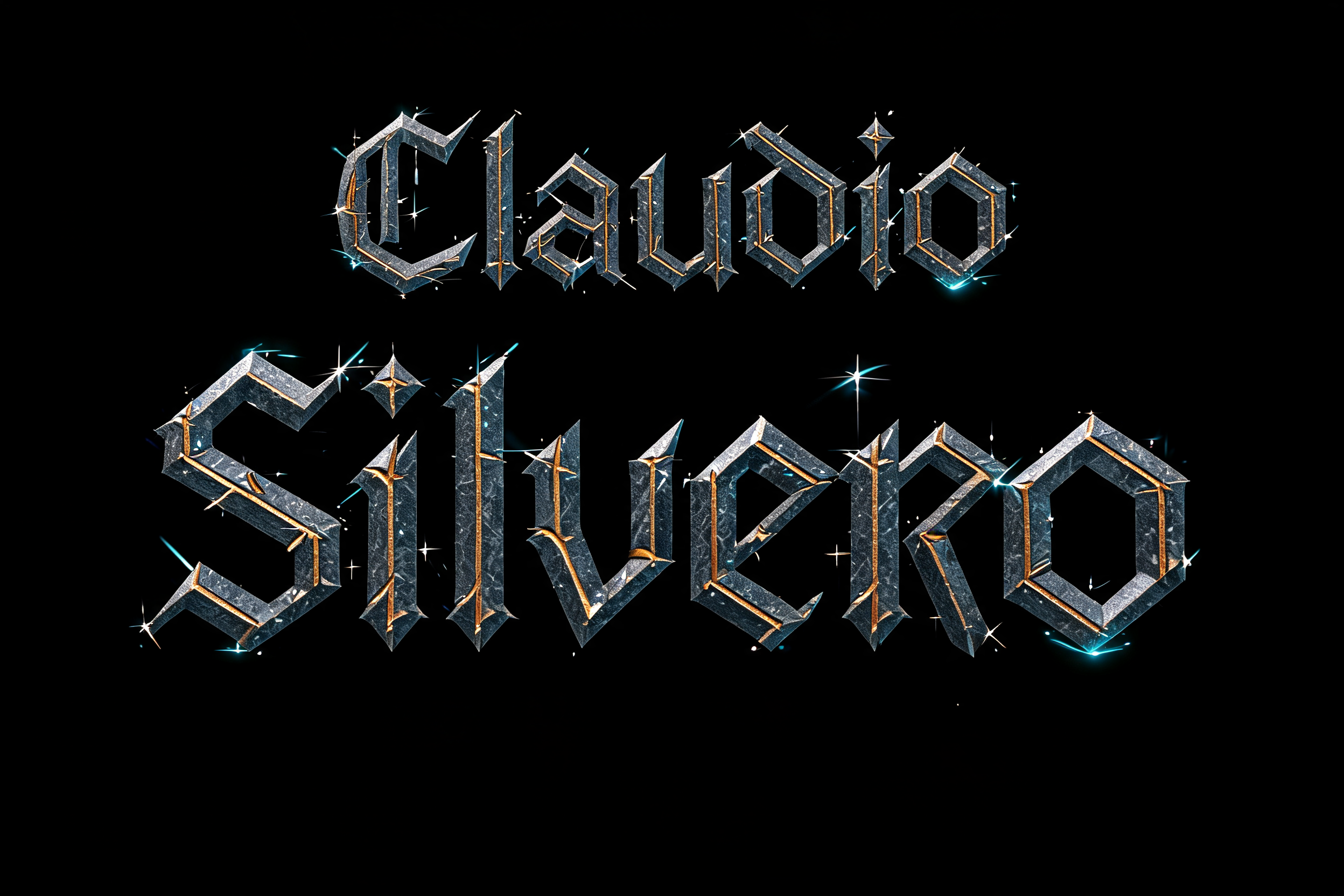 "Claudio Silvero" — Viking Runic | AI Text Effect Generator