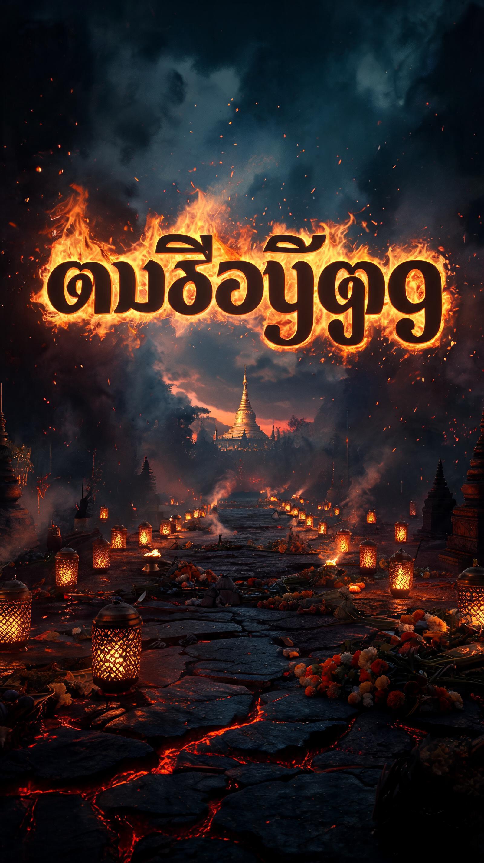 "တန်ဆောင်တိုင်" —  | AI Text Effect Generator