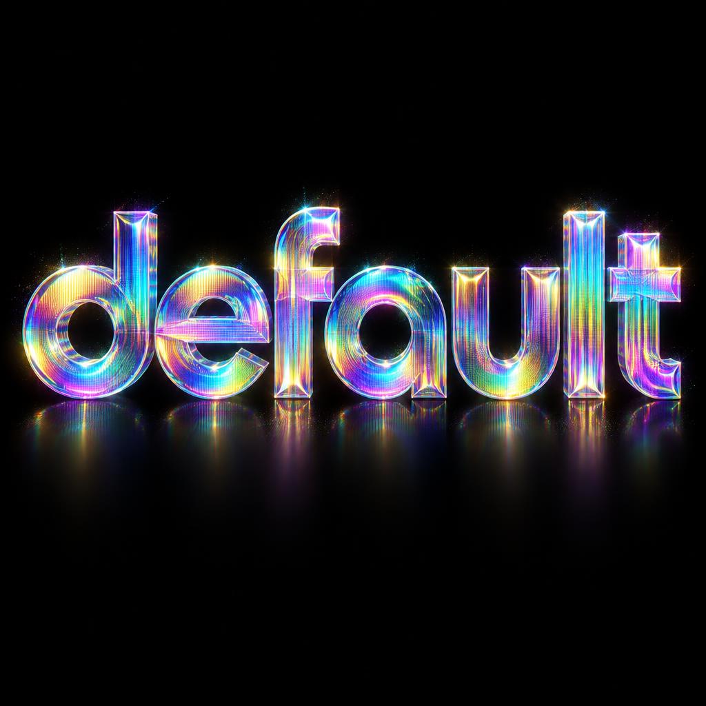 "default" — Holographic | AI Text Effect Generator