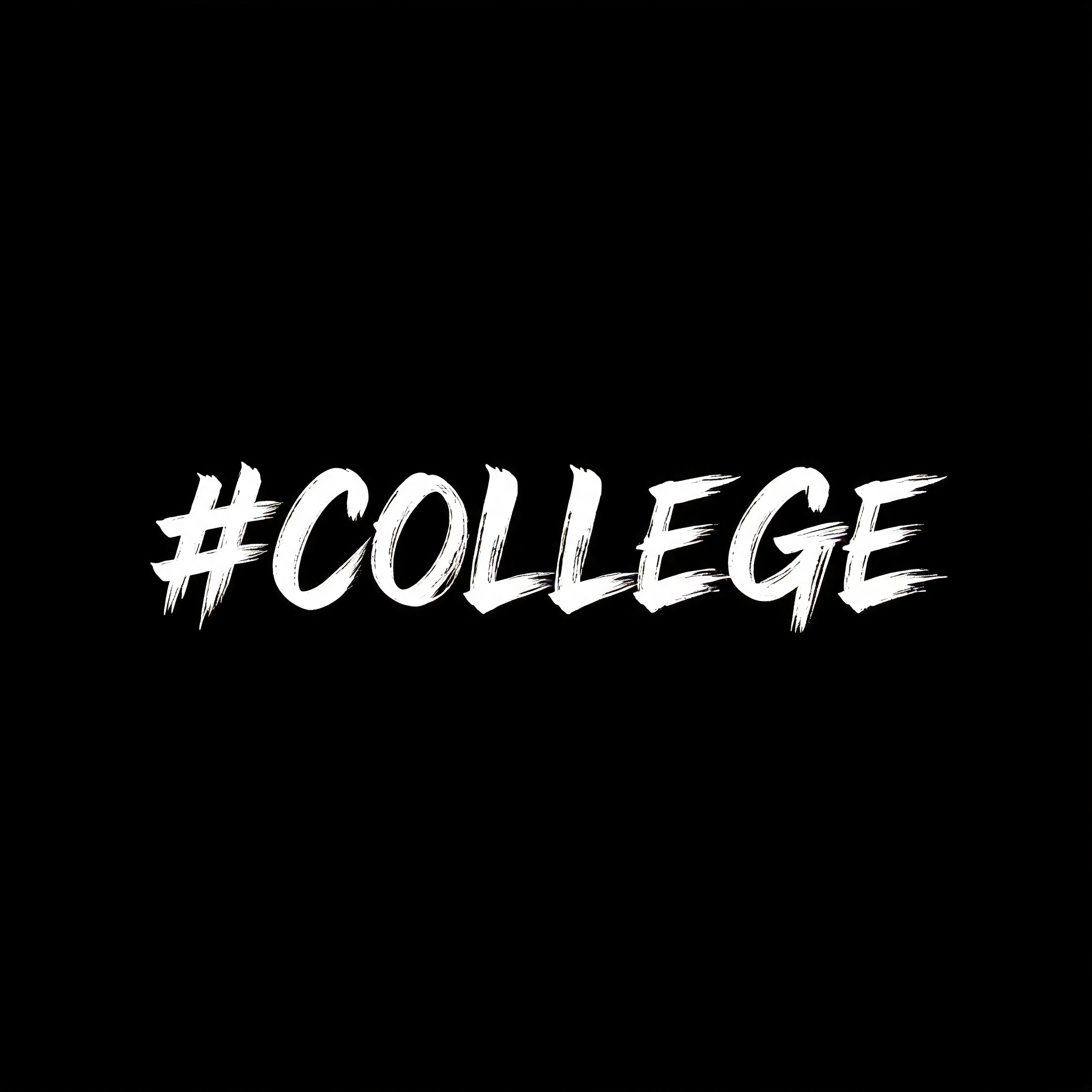 "#COLLEGE" — Brush Japanese Ink | AI Text Effect Generator