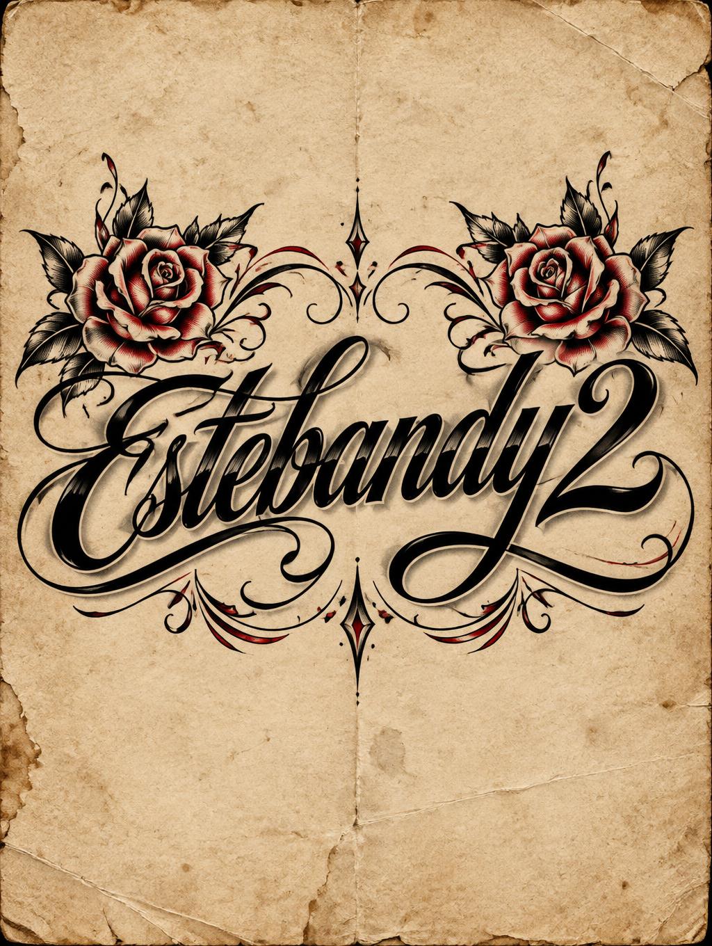 "estebandy2" — Chicano | AI Text Effect Generator