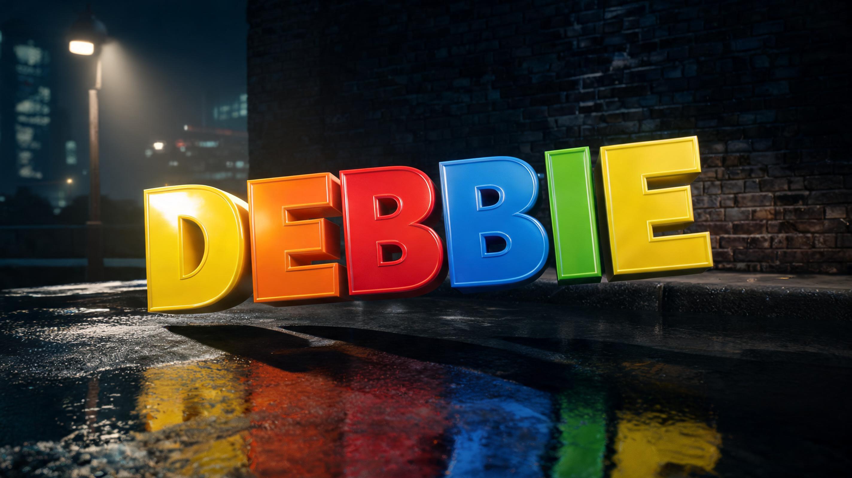 "DEBBIE" — 3d Bold | AI Text Effect Generator