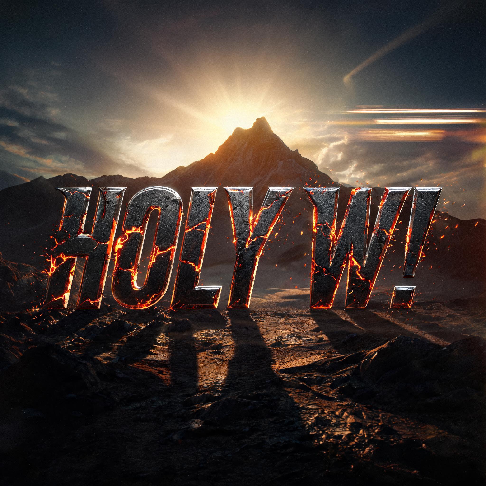 "HOLY W!" — Post Apocalyptic | AI Text Effect Generator
