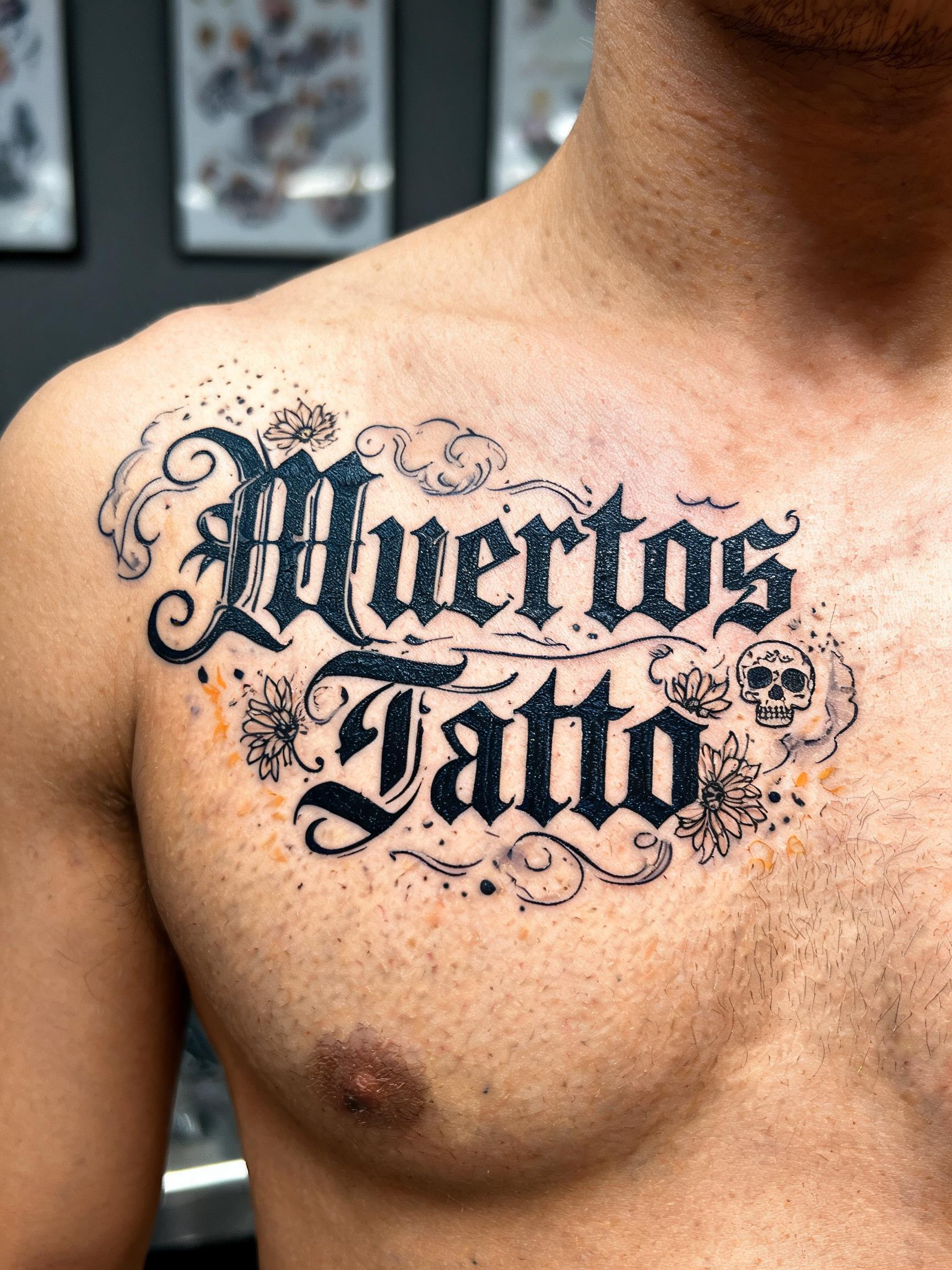 "Muertos Tatto" — Tattoo | AI Text Effect Generator