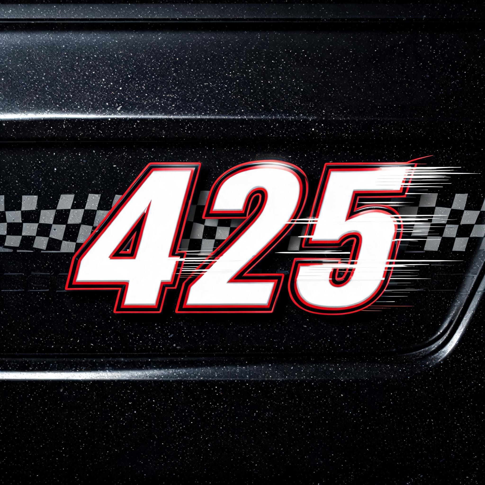"425" — Racing | AI Text Effect Generator