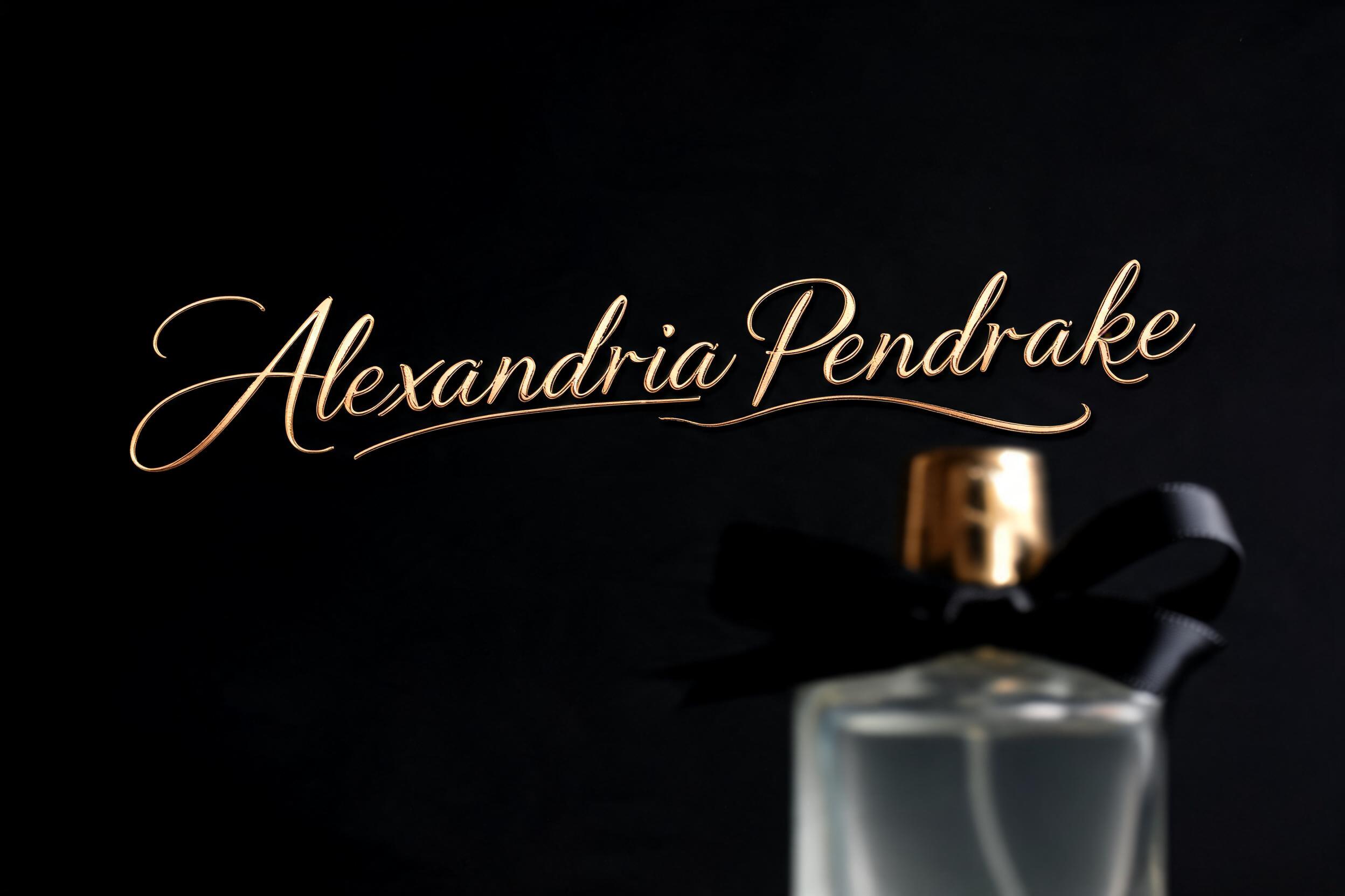 "Alexandria Pendrake" — Elegant Script | AI Text Effect Generator