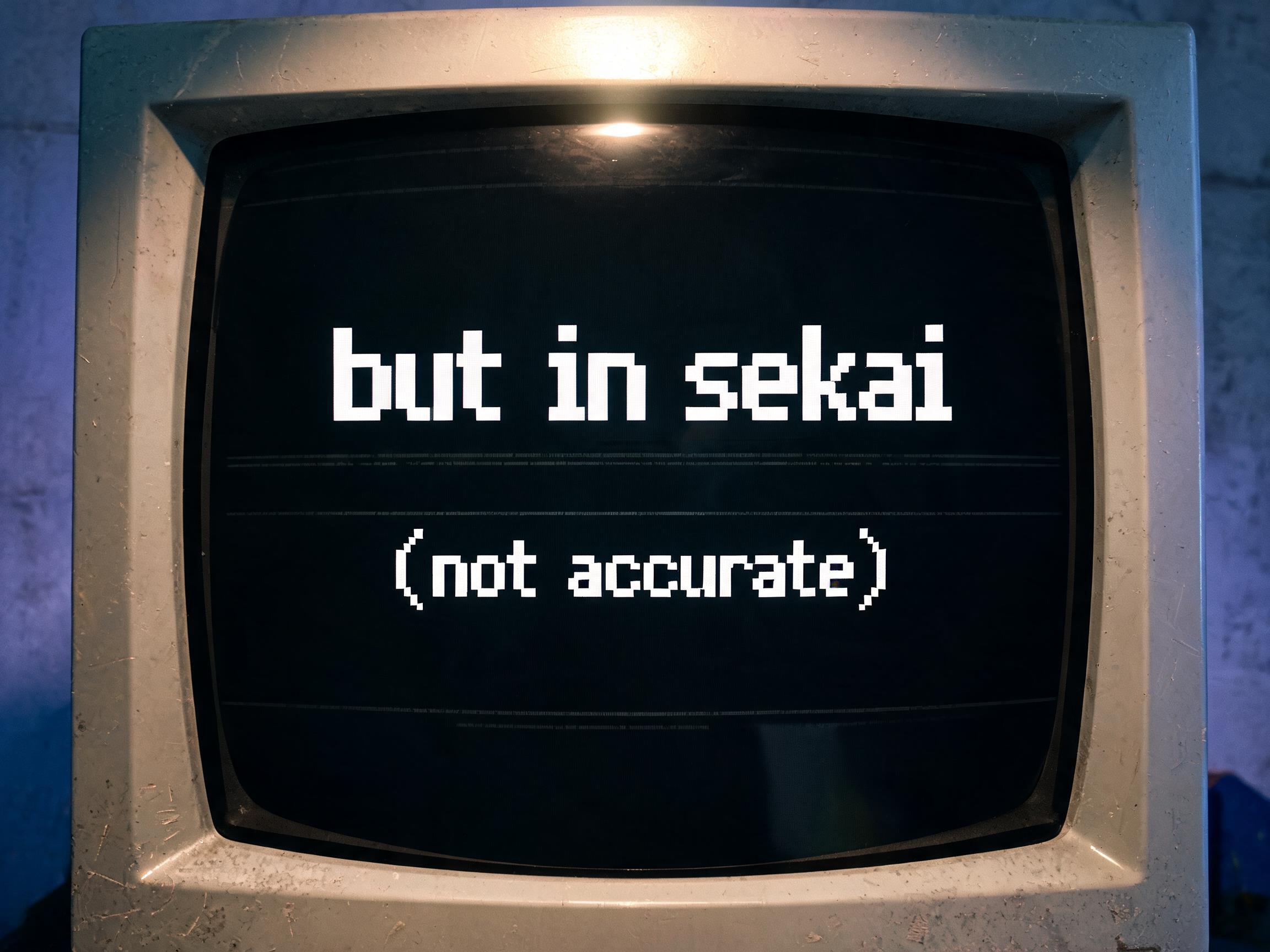 "But in sekai (not accurate)" —  | AI Text Effect Generator