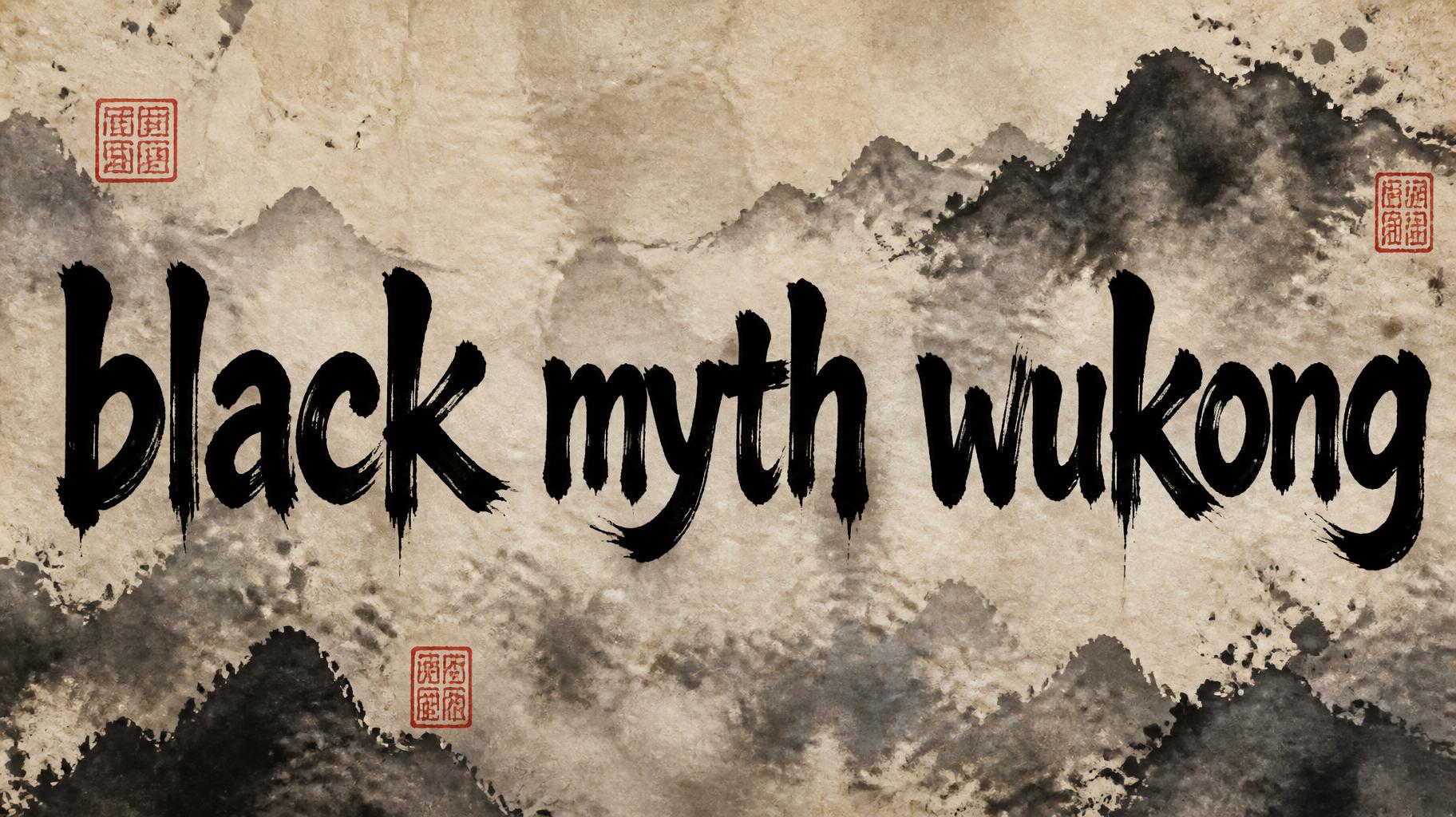 "black myth wukong" — Brush Chinese Ink | AI Text Effect Generator