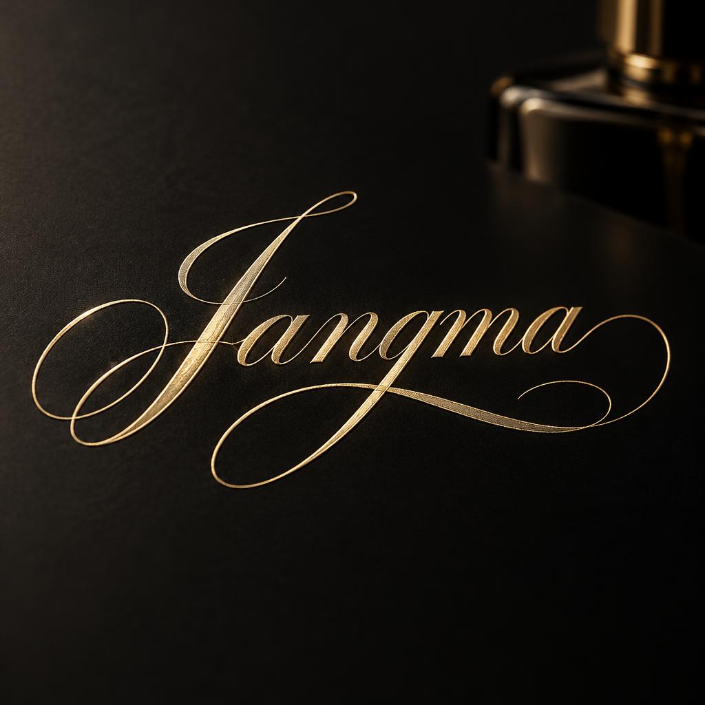"Jangma" — Elegant Script text effect