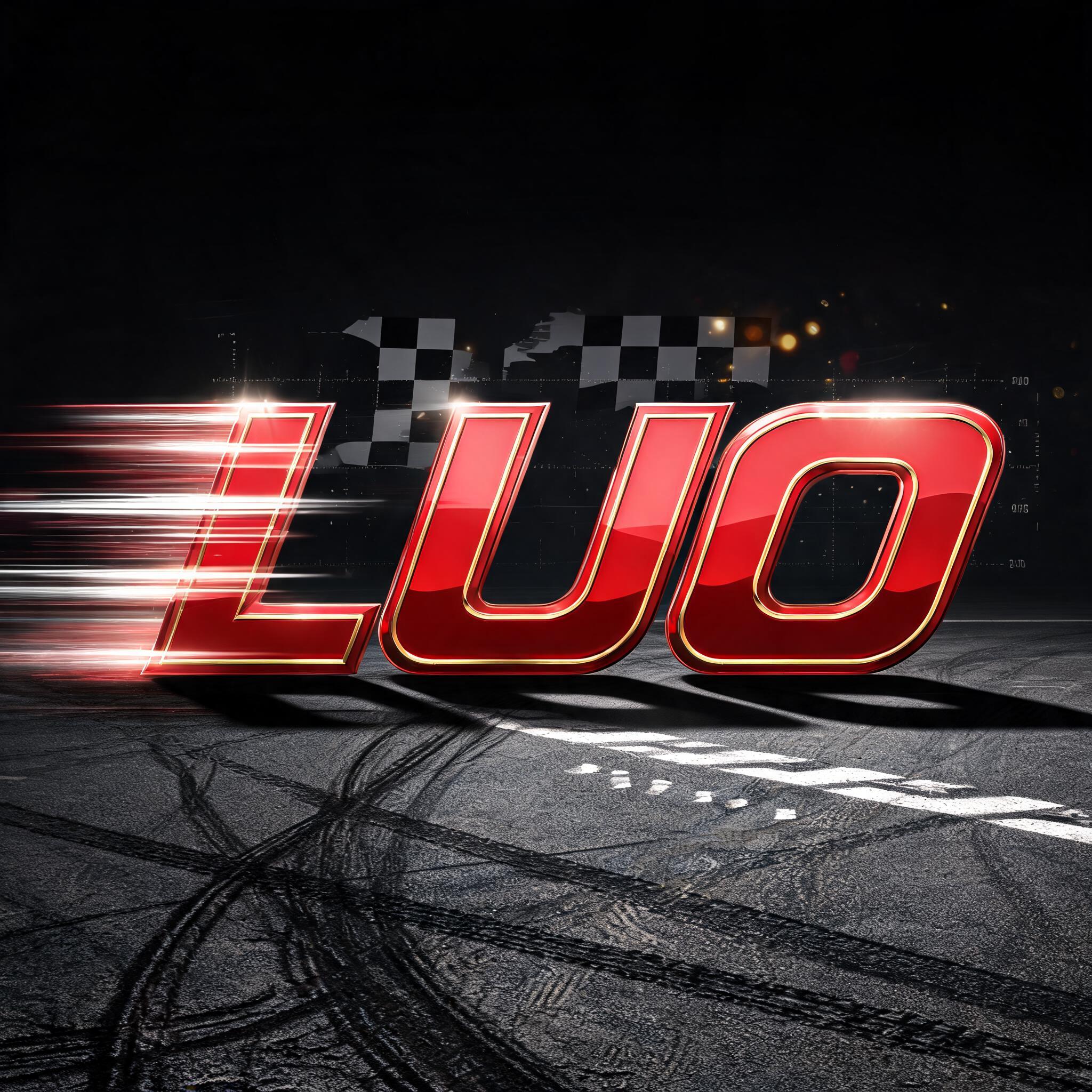 "LUO" — Racing | AI Text Effect Generator