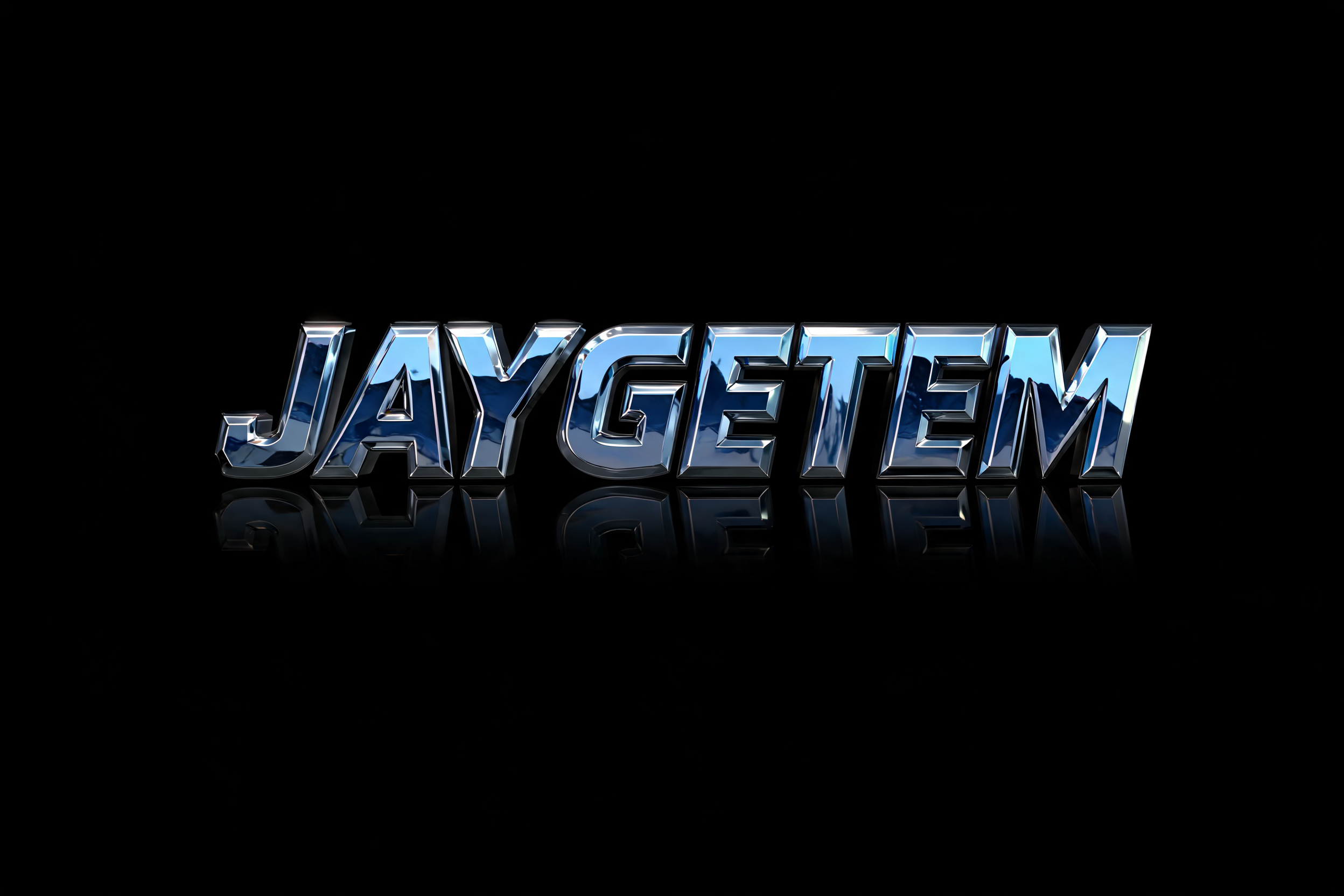 "JAYGETEM" — Cyberpunk Chrome | AI Text Effect Generator