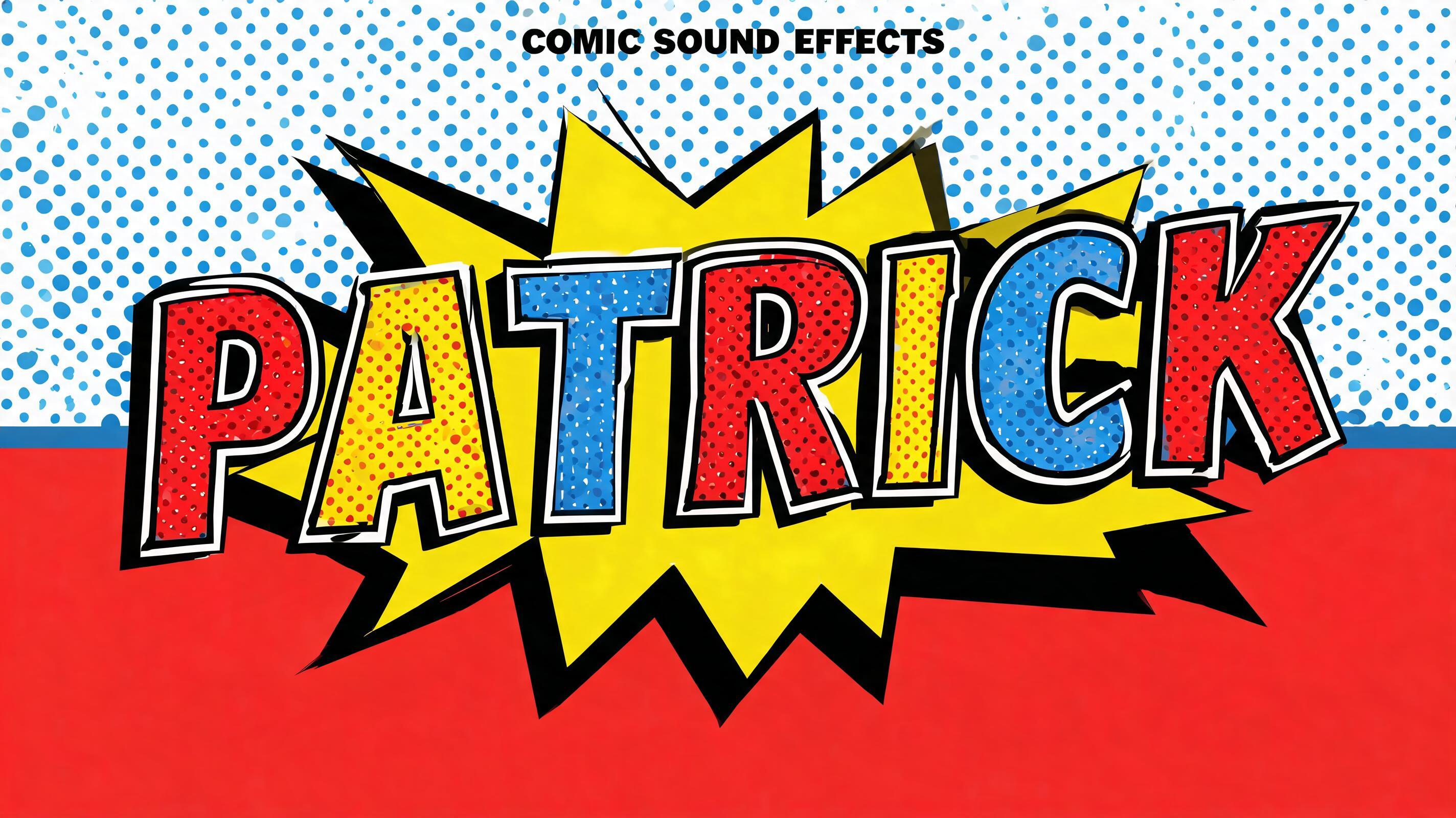 "PATRICK" — Pop Art | AI Text Effect Generator