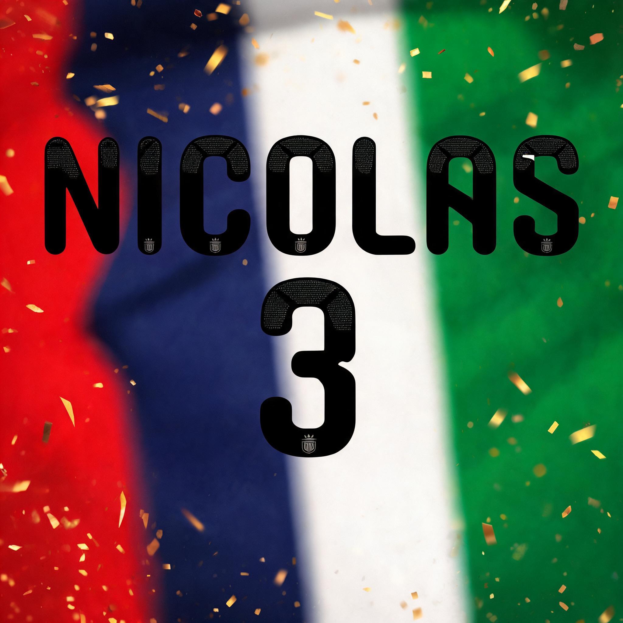 "NICOLAS
3" — Sports Football | AI Text Effect Generator