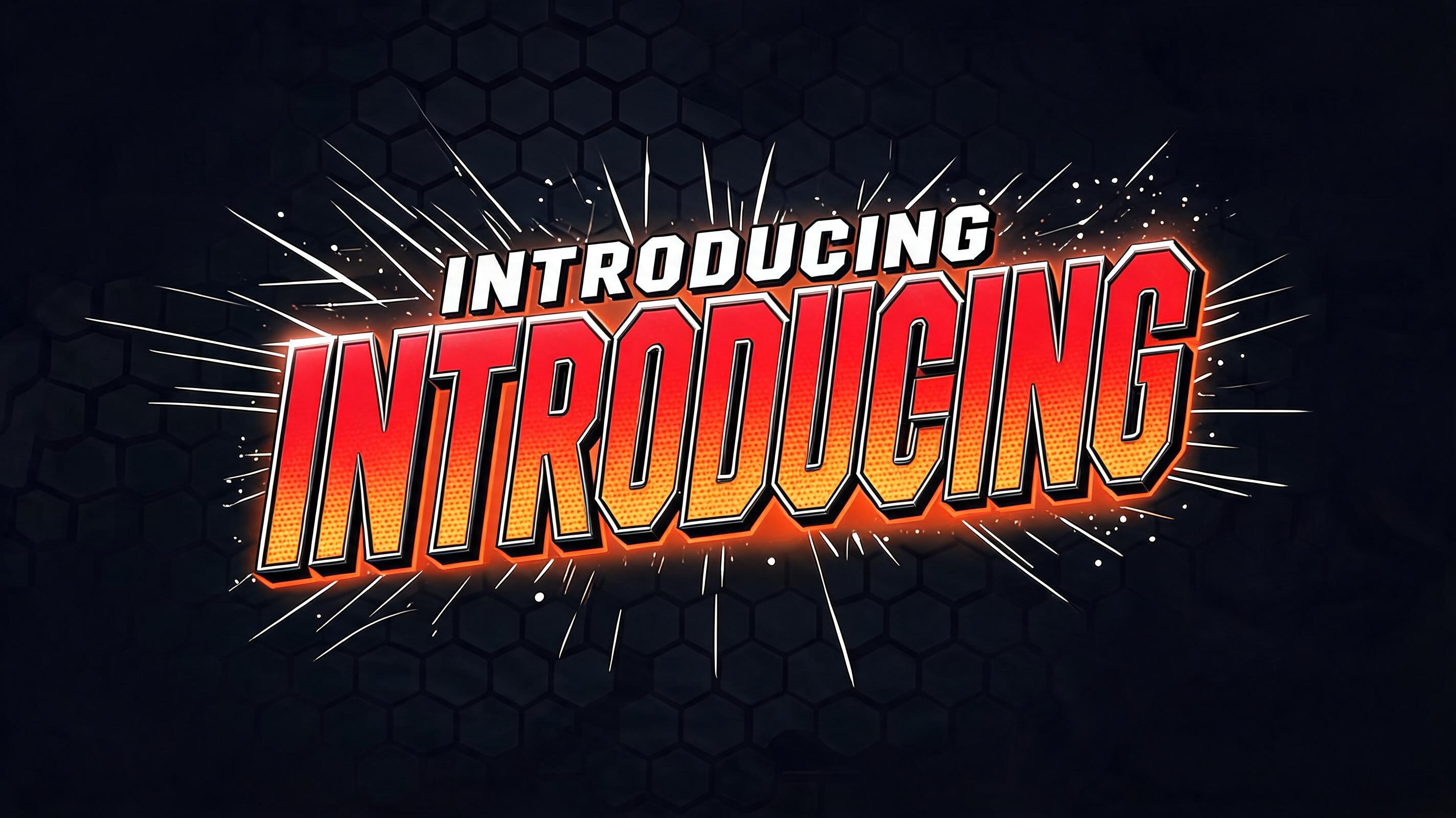 "INTRODUCING" — Comic Book | AI Text Effect Generator