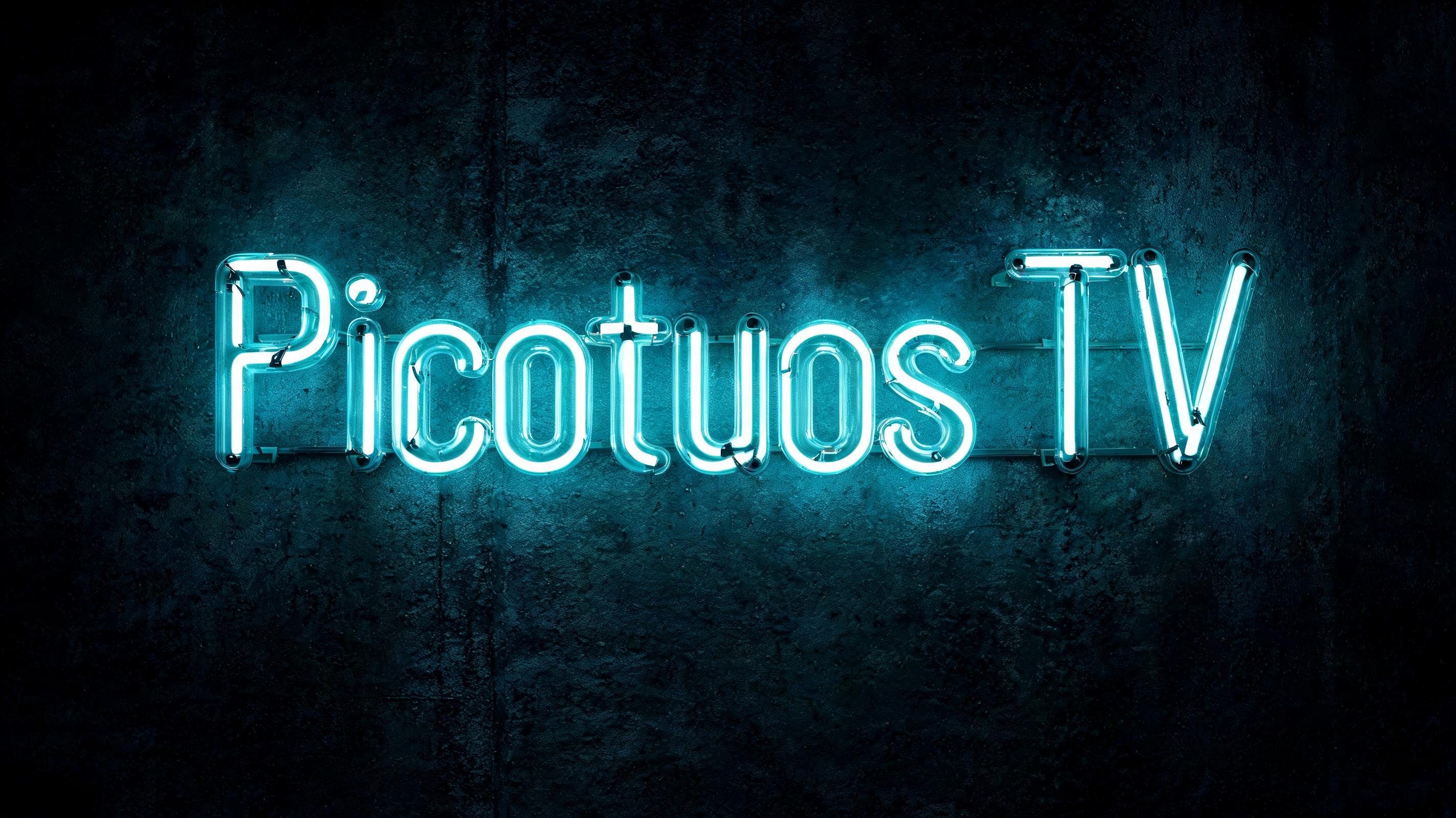 "Picotuos TV" — Neon Glow | AI Text Effect Generator