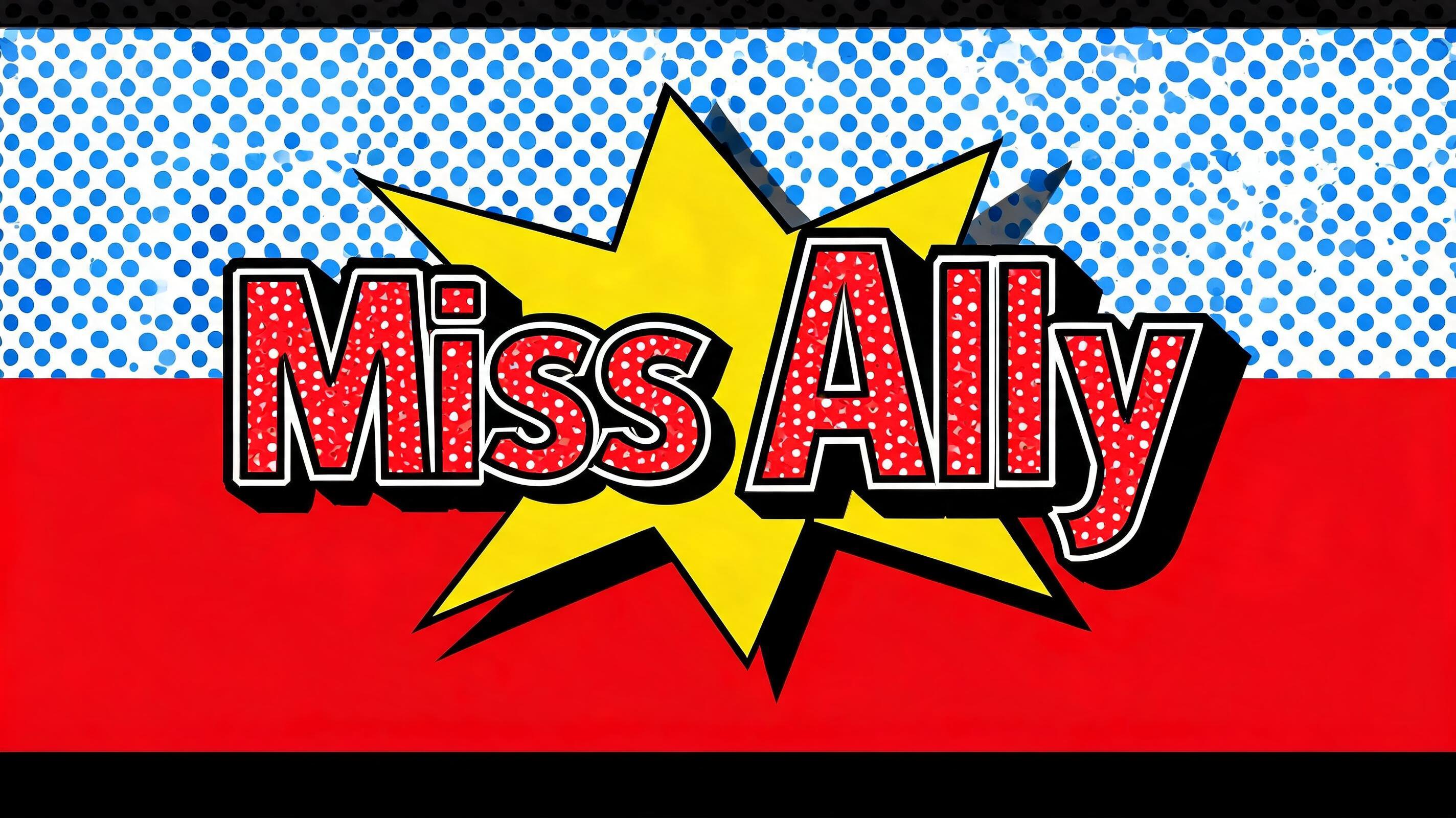 "Miss Ally" — Pop Art | AI Text Effect Generator