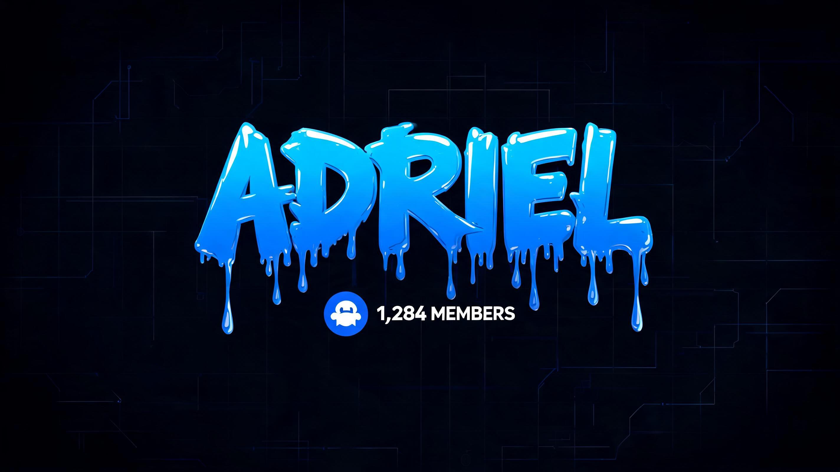 "ADRIEL" — Drip Font | AI Text Effect Generator