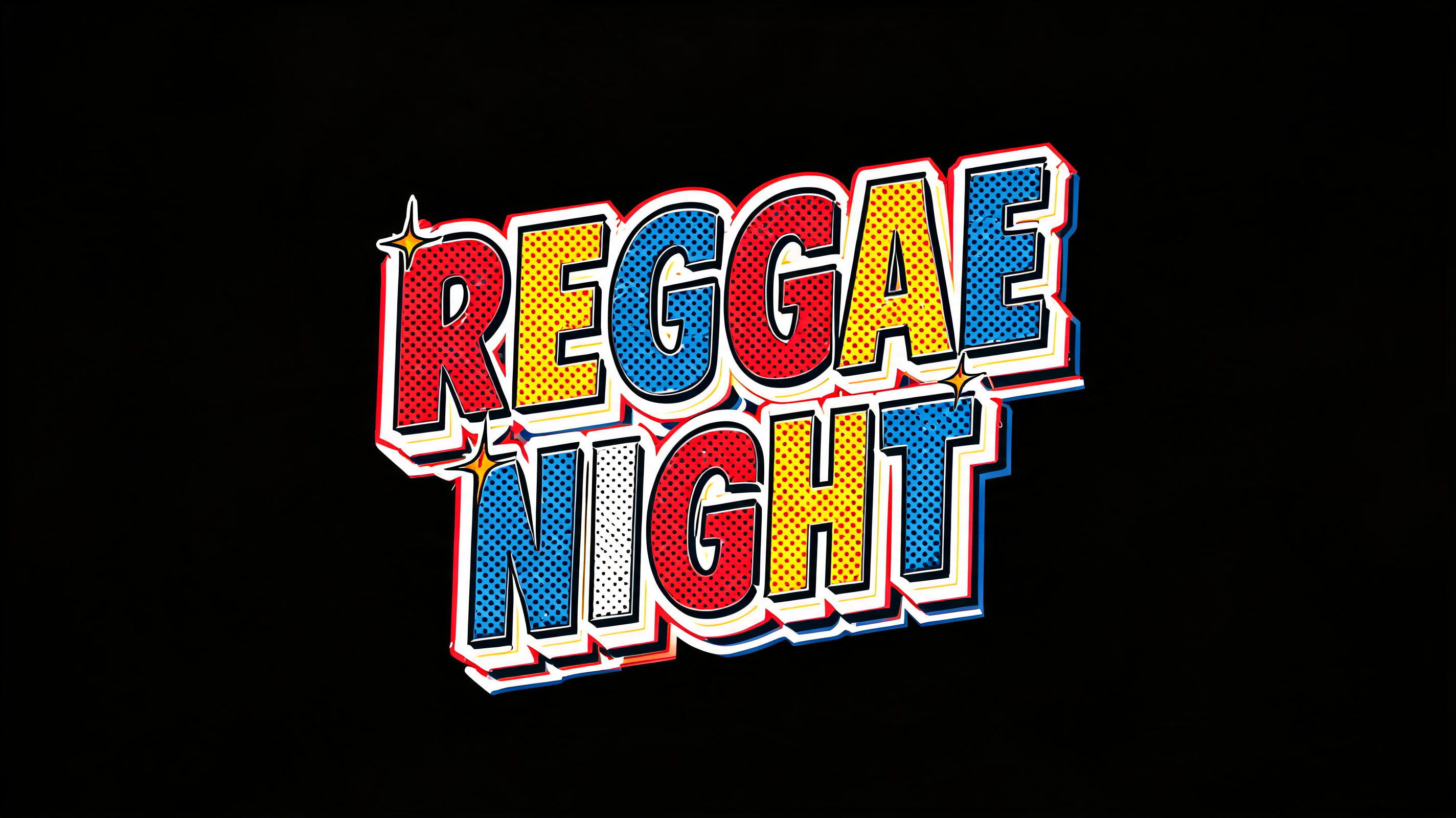 "REGGAE NIGHT" — Pop Art | AI Text Effect Generator