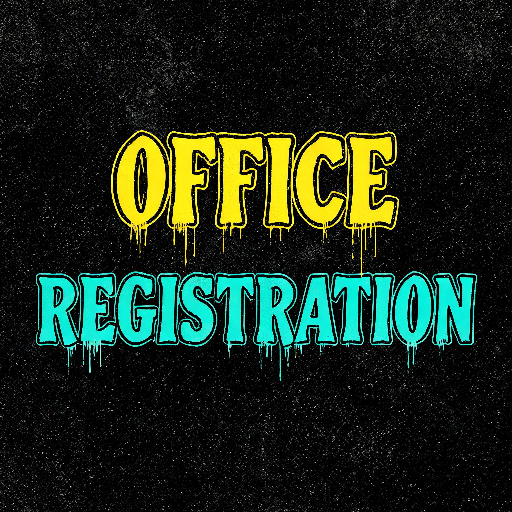 "Office Registration" — Vintage | AI Text Effect Generator