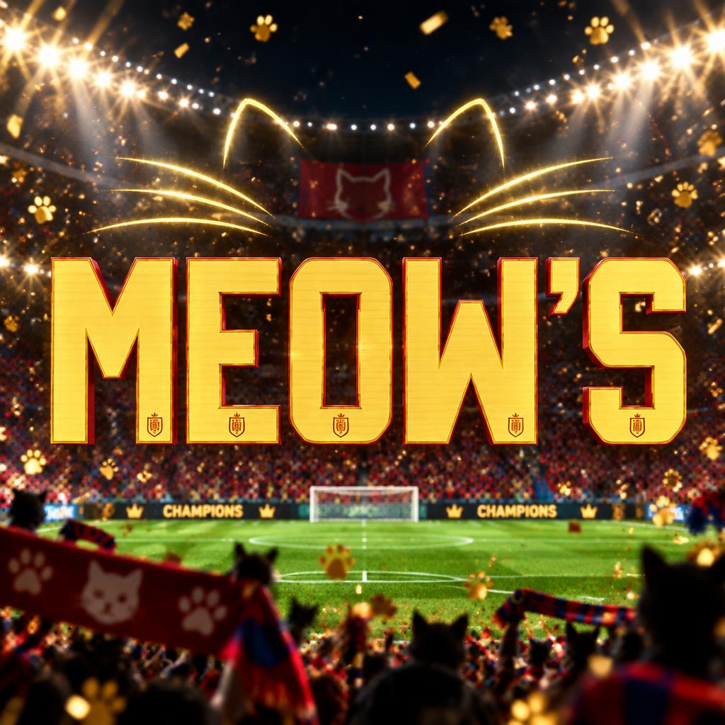 "MEOW'S" — Sports Football | AI Text Effect Generator