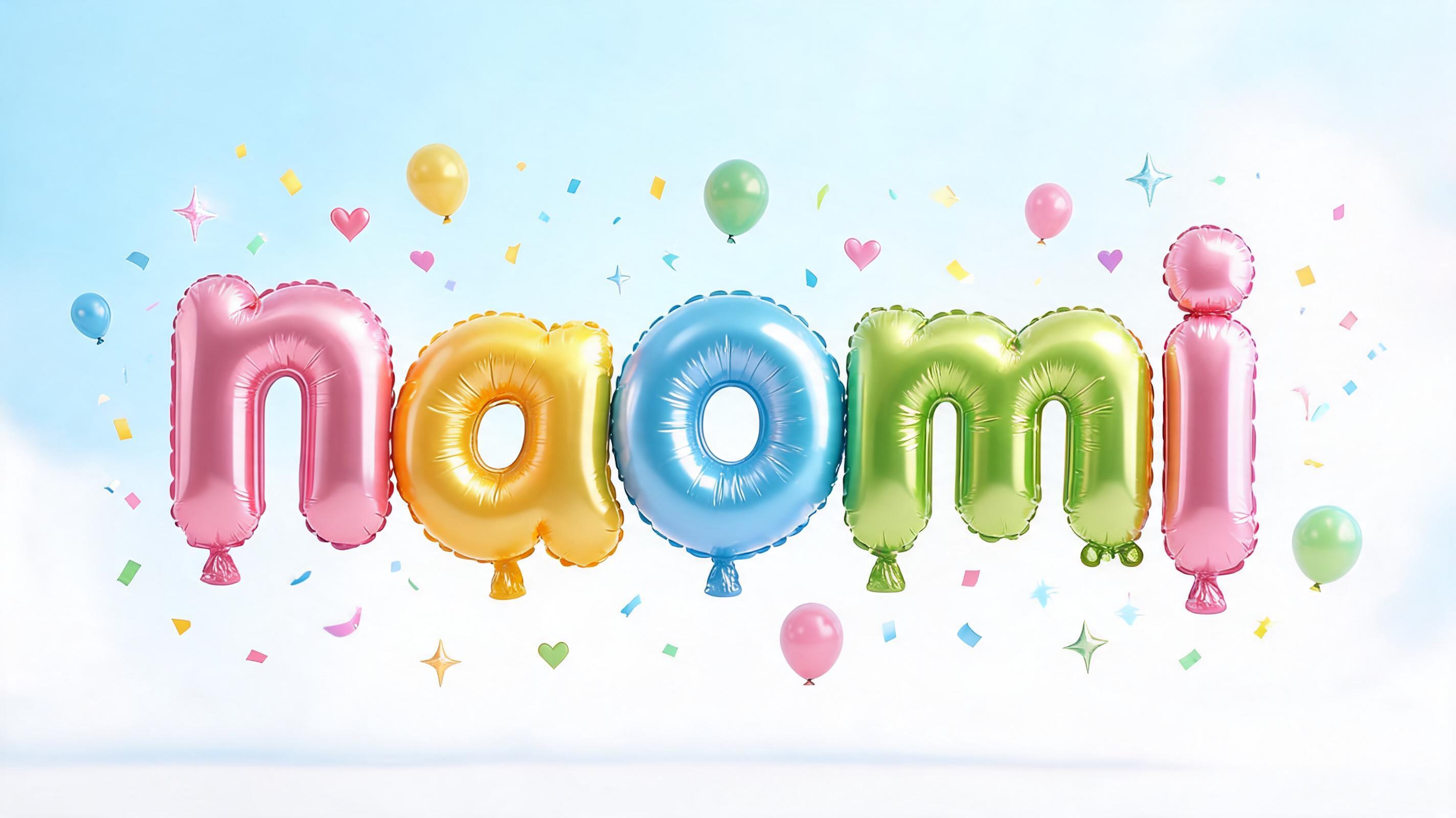 "naomi" — Kids Gift text effect