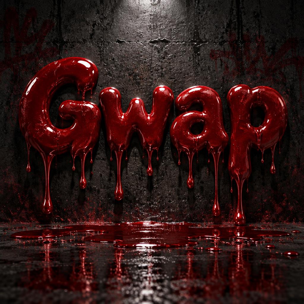 "Gwap" — Drip Font | AI Text Effect Generator